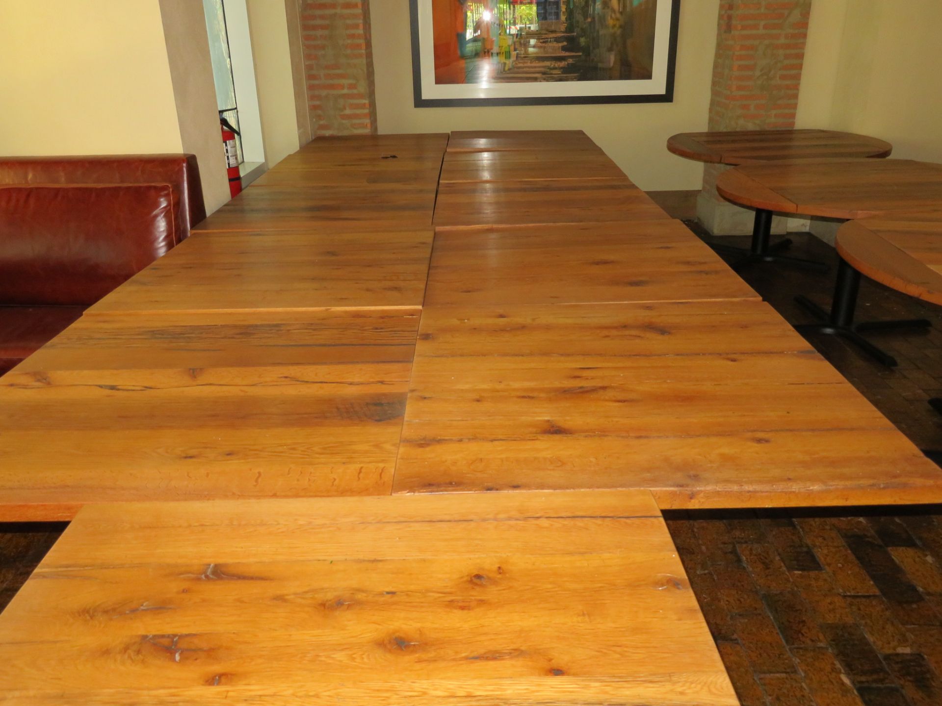 (11) Approx. 36" X 36" Wood Top Tables - Image 2 of 2