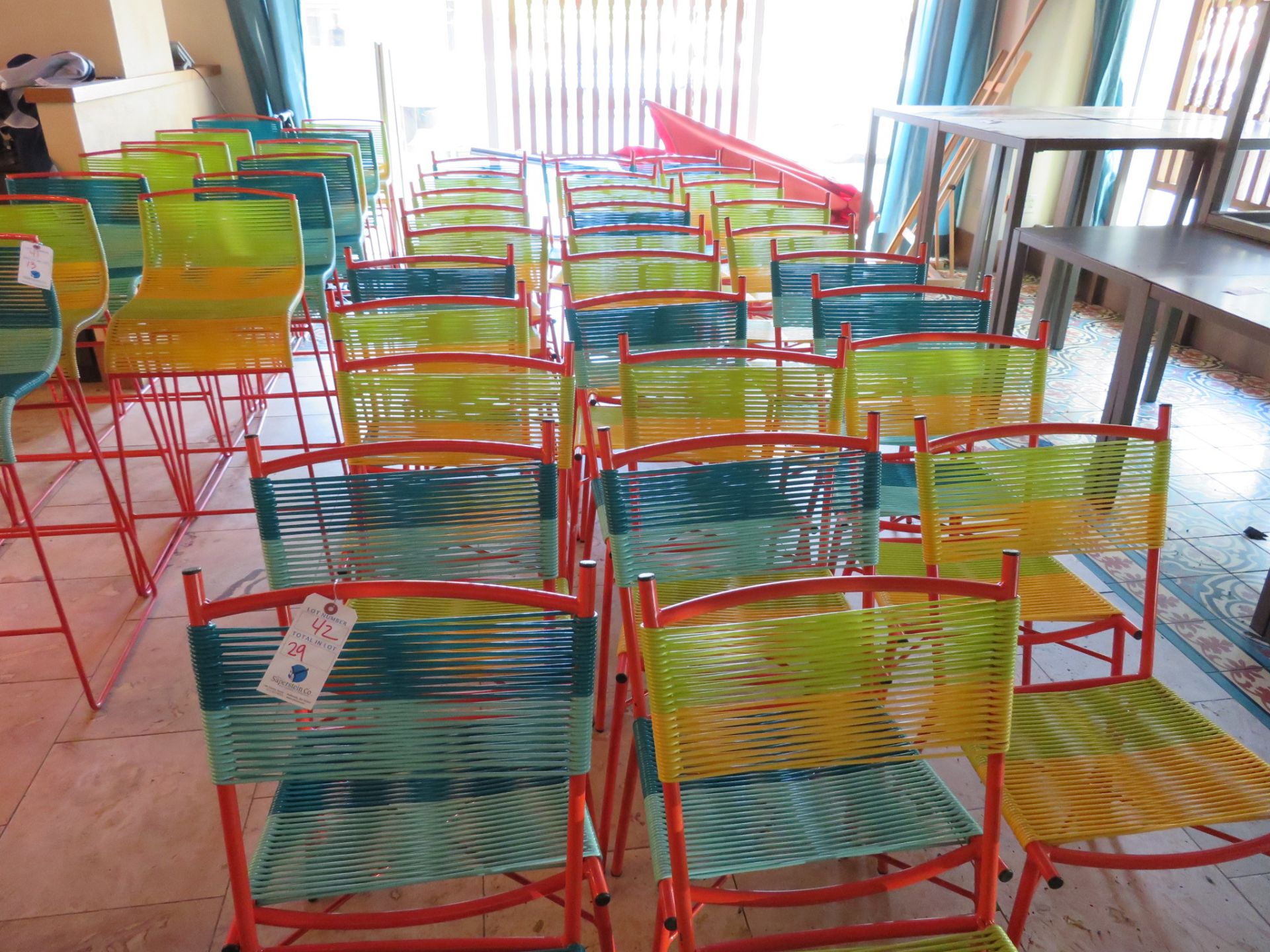 (29) Steel Frame Elastic Mesh Chairs - Image 2 of 2