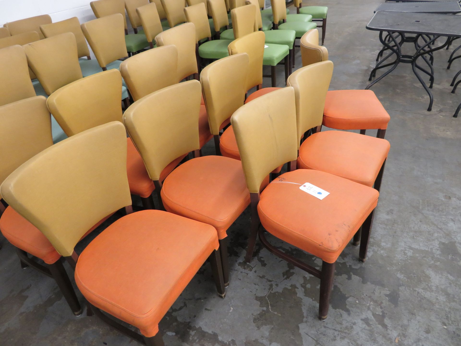 (11) Upholstered Wood Frame Chairs