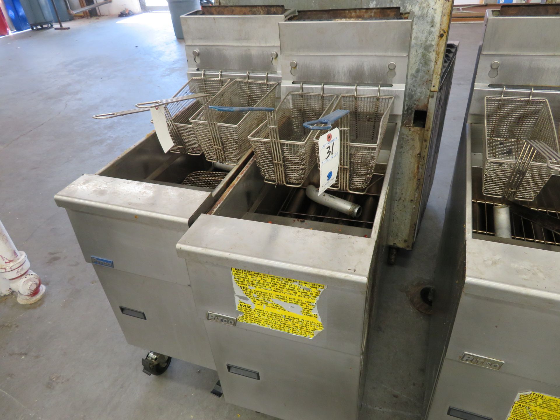 Pitco SG14 portable gas SS fryer