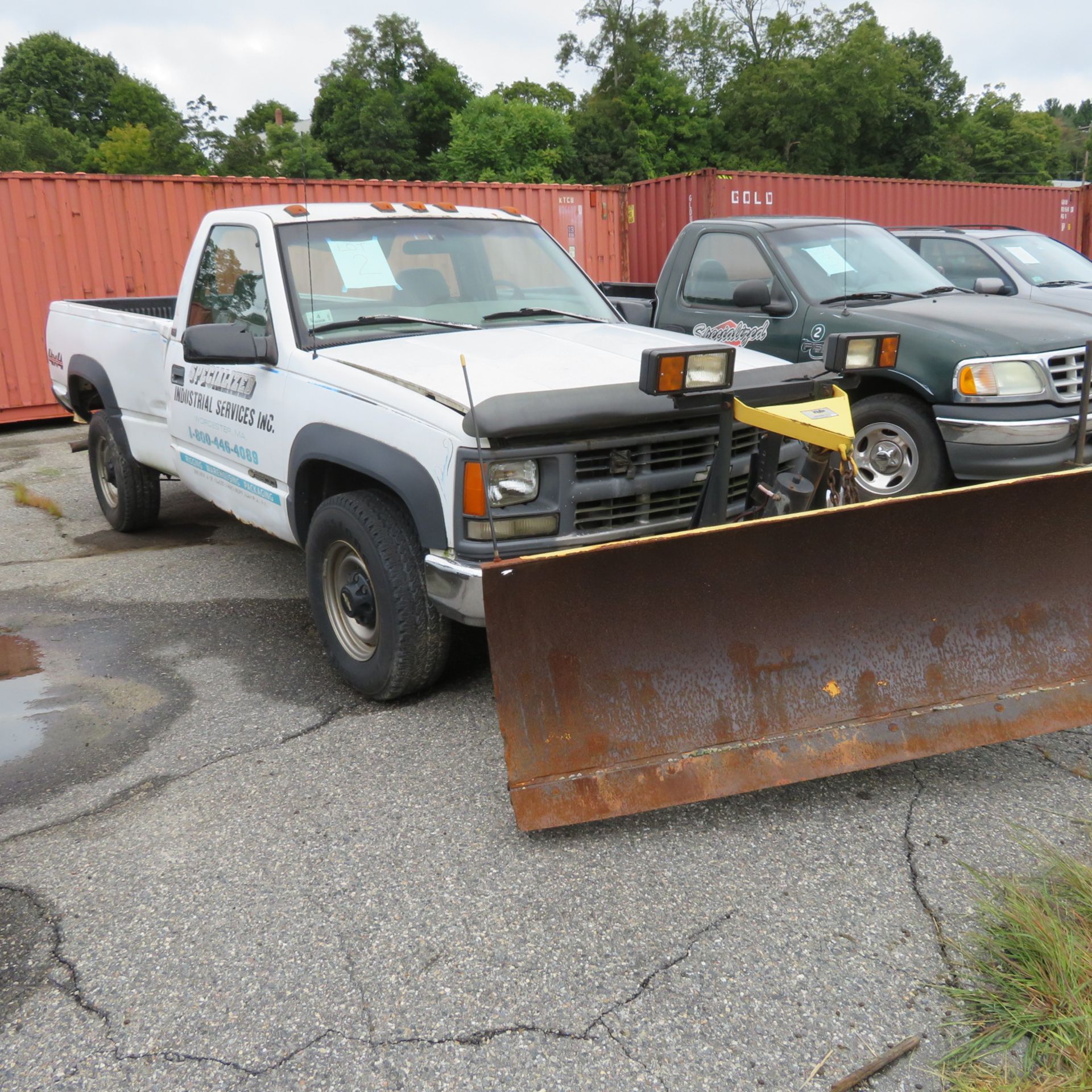 1998 Chevy 3500 Cheyenne 8' Bed Auto Transmission, 4X4, Gas, 2 Door w/ 8' Fisher Plow w/ Minute