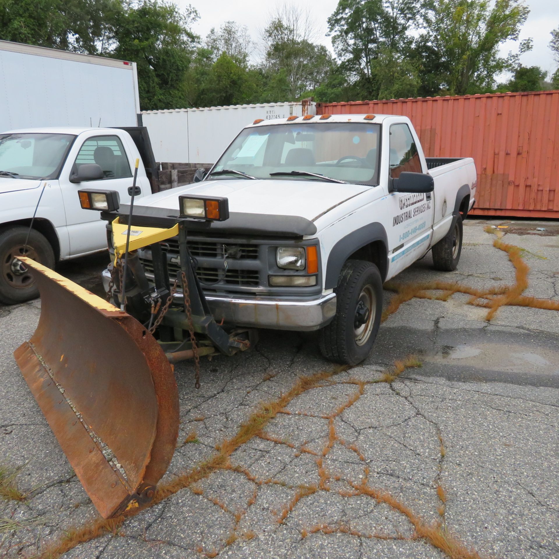 1998 Chevy 3500 Cheyenne 8' Bed Auto Transmission, 4X4, Gas, 2 Door w/ 8' Fisher Plow w/ Minute - Image 2 of 4