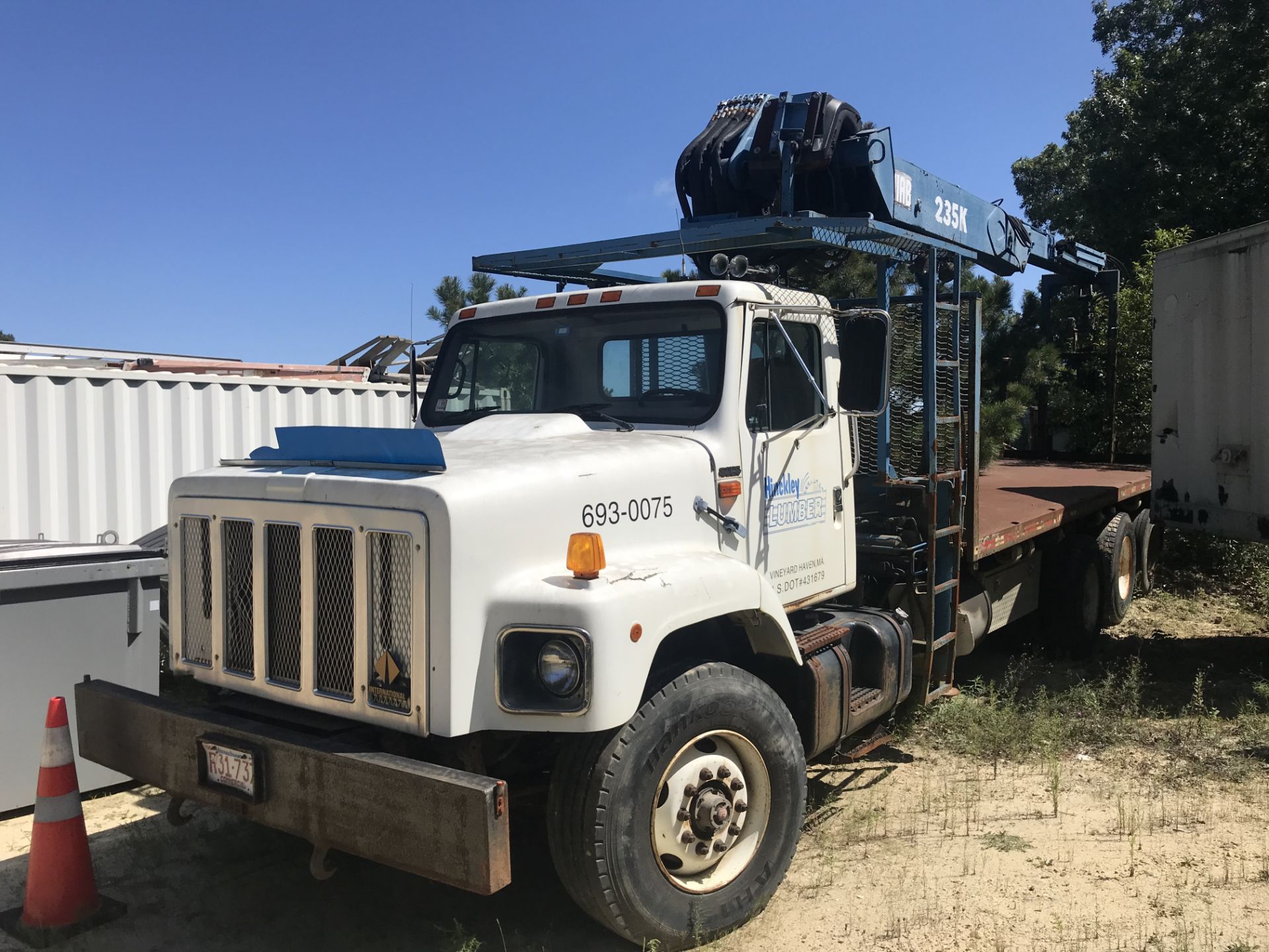 2000 International Boom Truck Model 2674 w/Hiab 235K Crane, Eaton Fuller Trans, 6 x 4, Tri Axle,