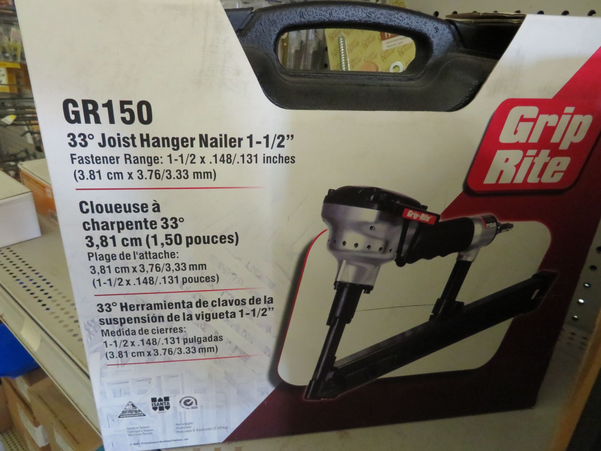 (3) Griprite #GR150 Pneumatic Nailer, (2) Max #NF255F/18 Pneumatic Nailers (All NIB) (All Approx $ - Bild 2 aus 2