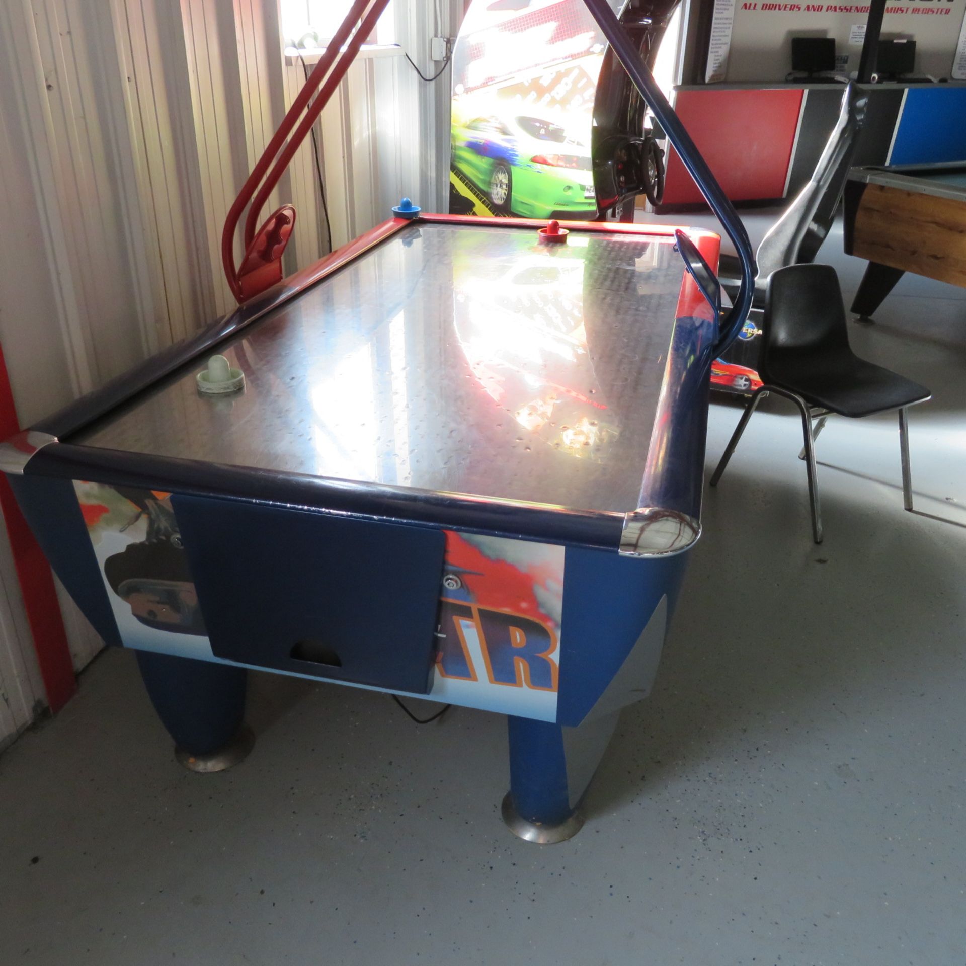 Fast Track By Sam 8' SS top Coin Operated Air Hockey Table