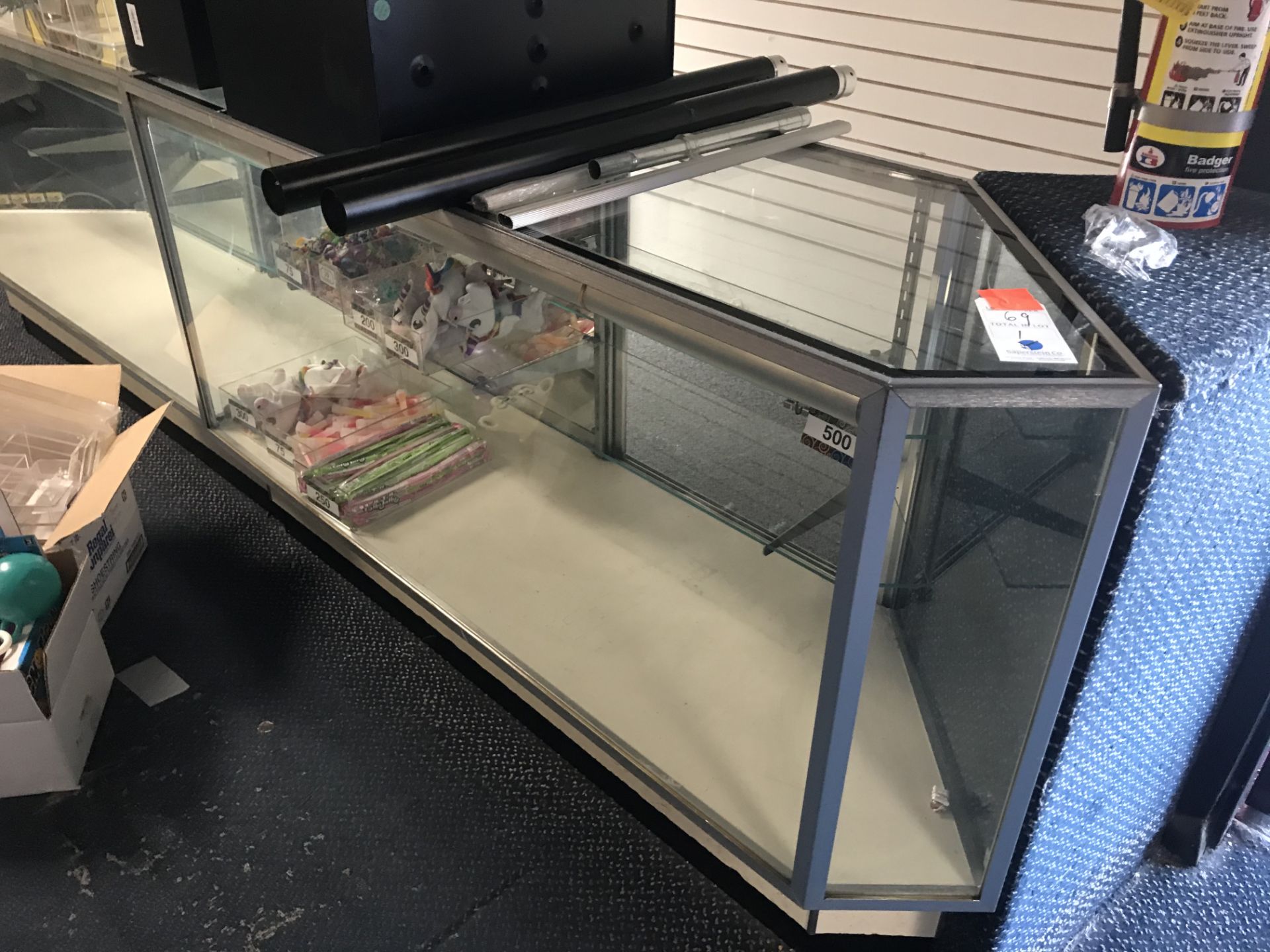 Approx. 5' W JAHABOW Glass Display Case