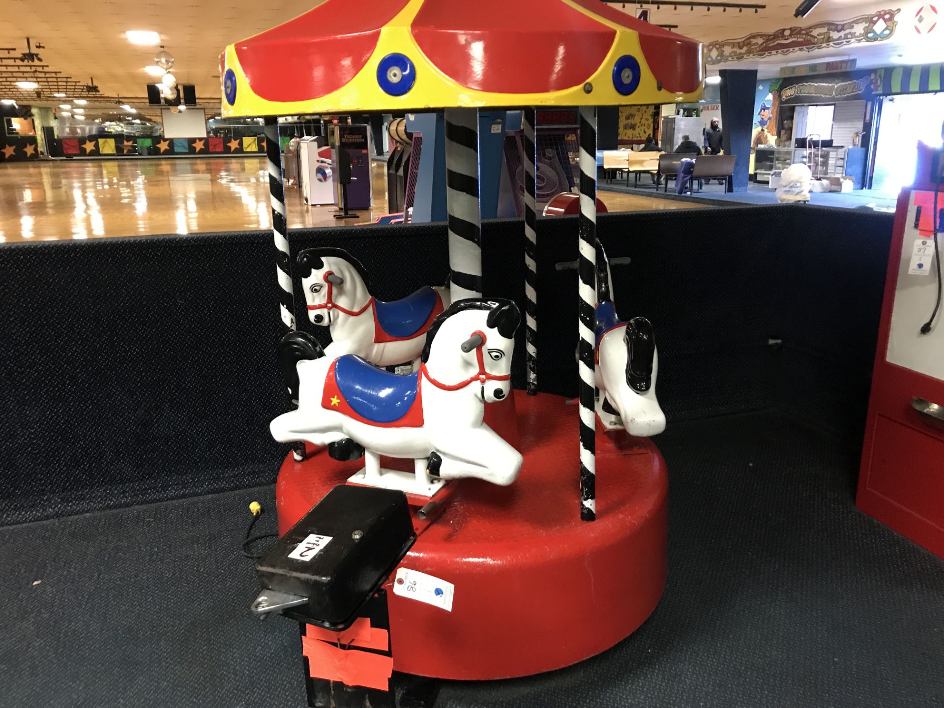 Three Passenger Rotating Horse Carousel
