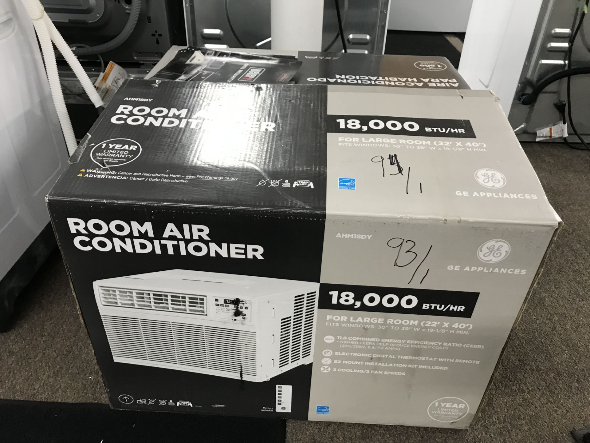 GE 18,000 BTU Window AC (New in Box)