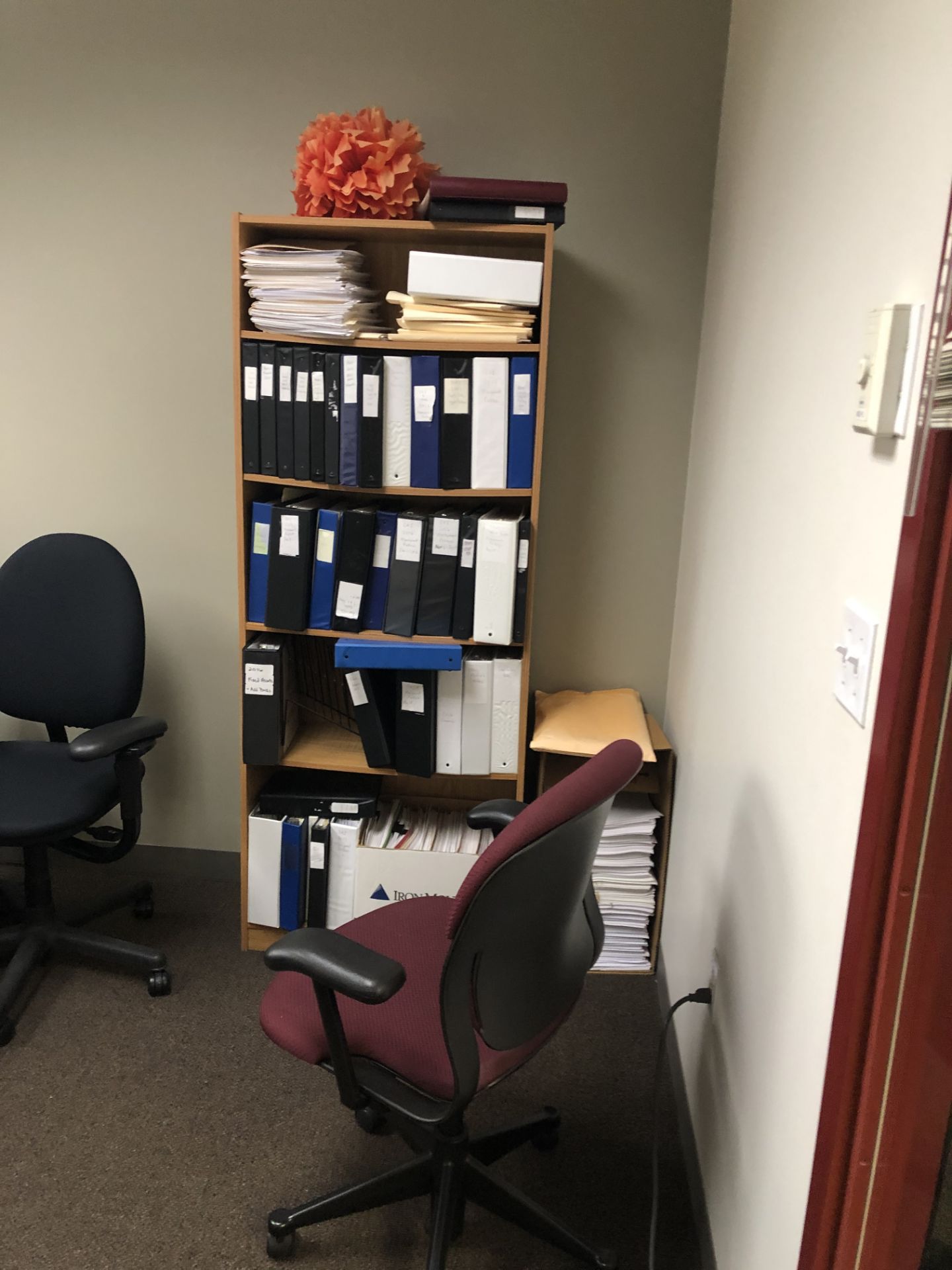 (Lot) In Office, Desk, Chairs Files, Etc. - Image 3 of 3