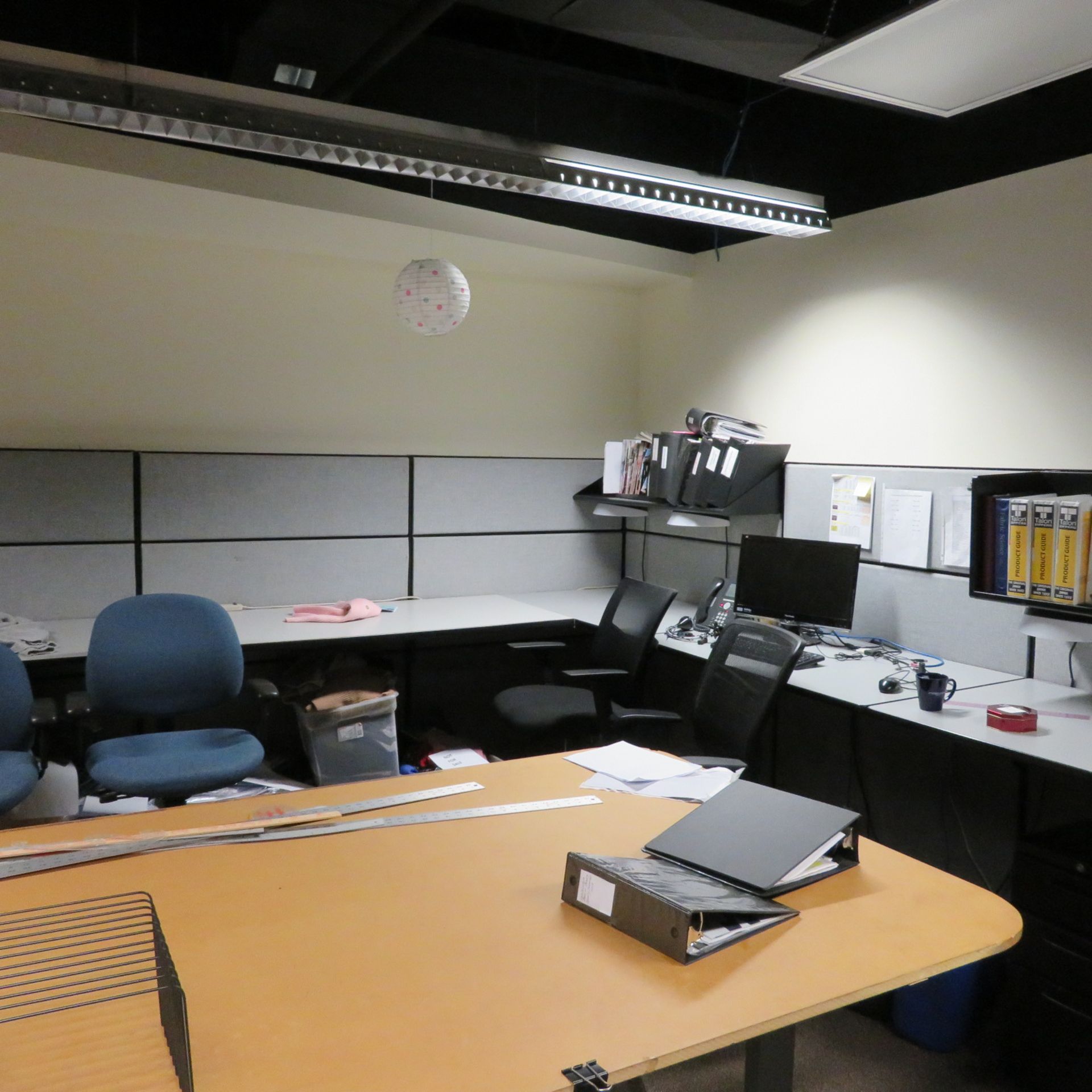 {LOT} (3) L-Shaped Workstations, (1) 12' x 12', (1) 8' x 10' & (1) 8' x 8' - Image 3 of 3