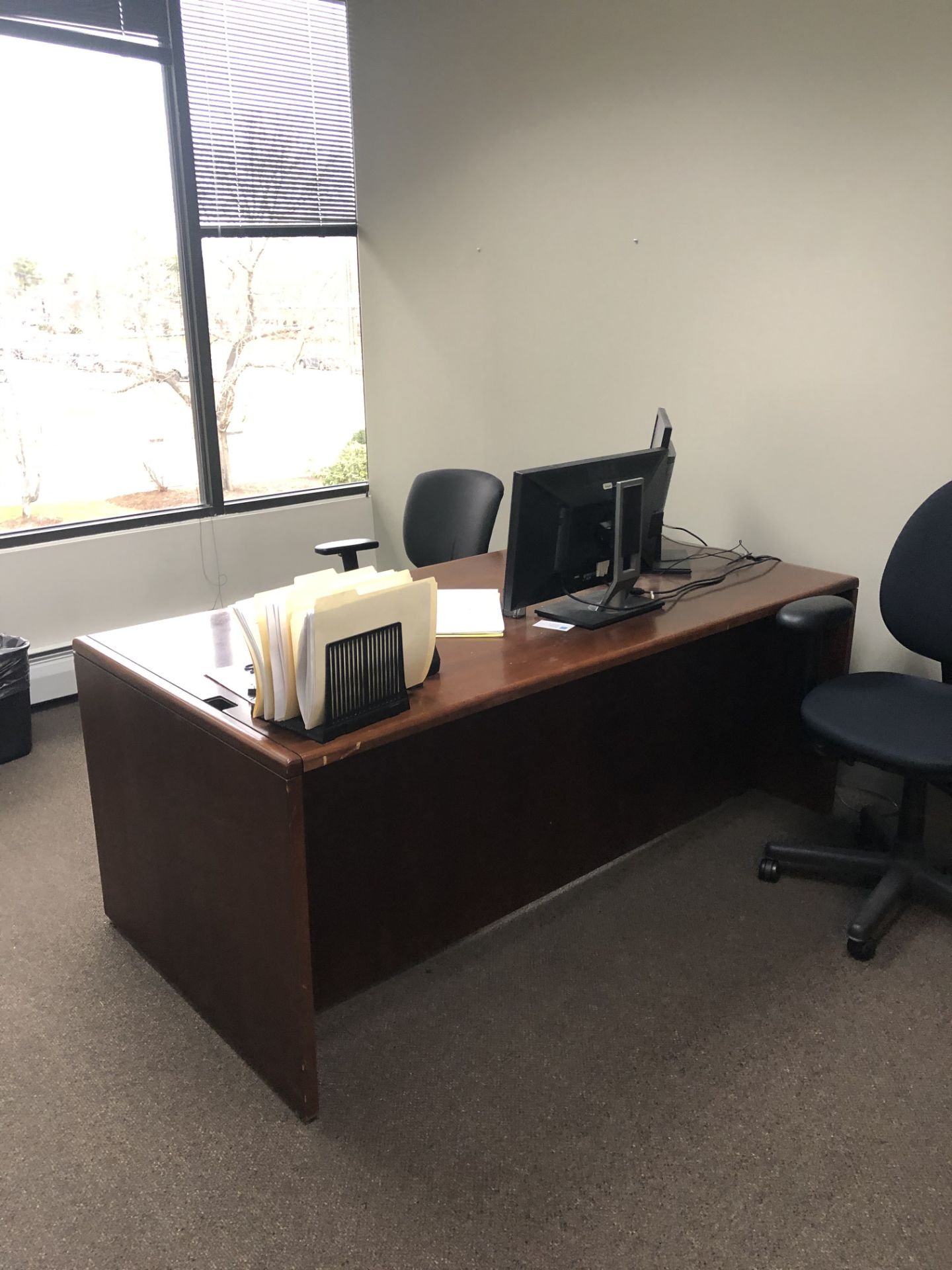 (Lot) In Office, Desk, Chairs Files, Etc. - Image 2 of 3