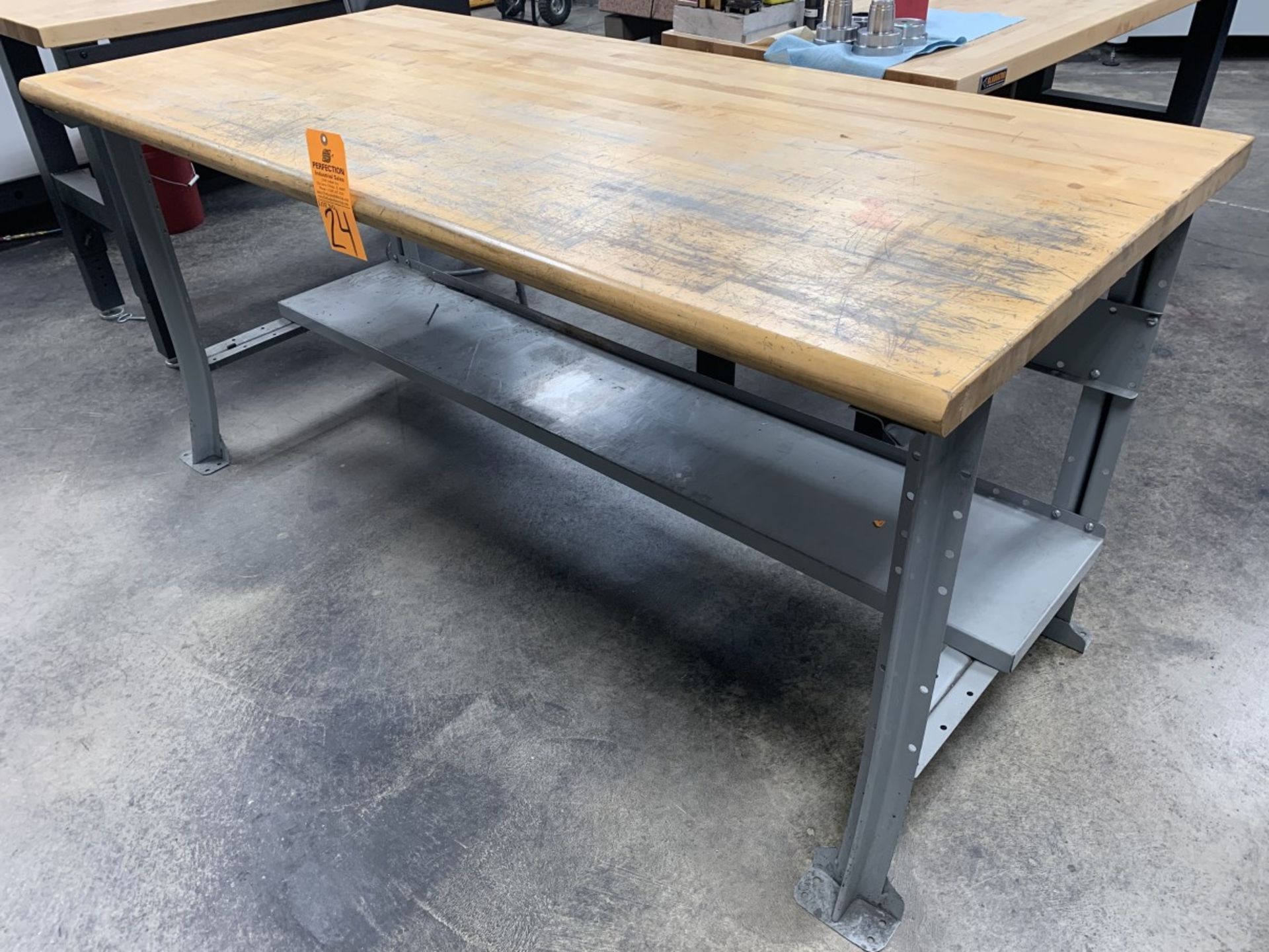 34" x 72" Wood Top Work Bench (Located at: R & D Components)