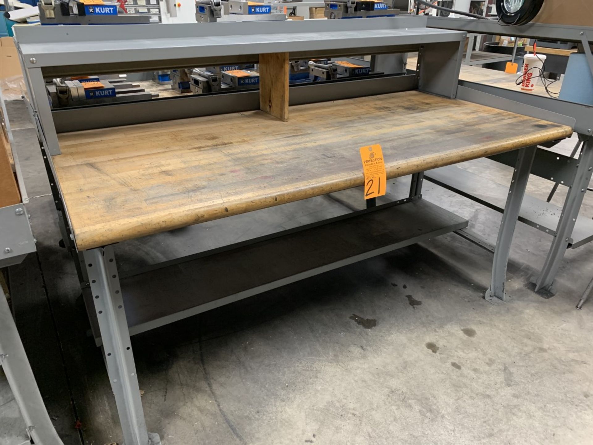 34" x 72" Wood Top Work Bench (Located at: R & D Components)