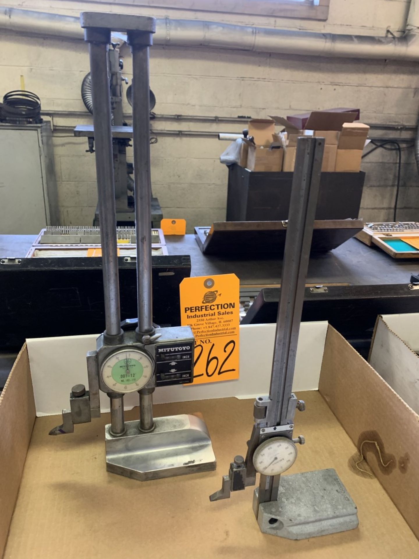 Lot Comprising Mitutoyo 12" and 10" Dial Height Gages (Located at: Goudie Tool & Engineering )