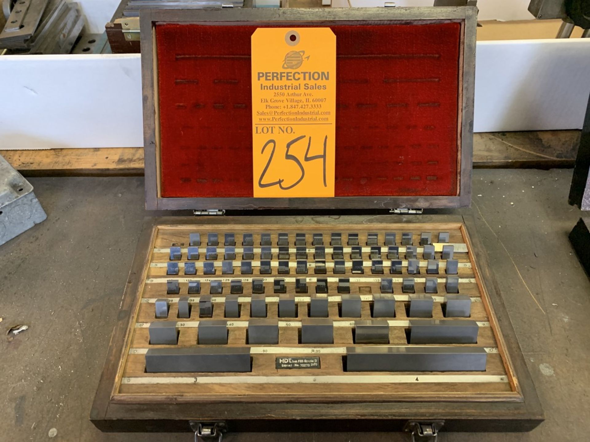 Solid Carbide Gage Block Set from .05-4 (some missing) (Located at: Goudie Tool & Engineering )