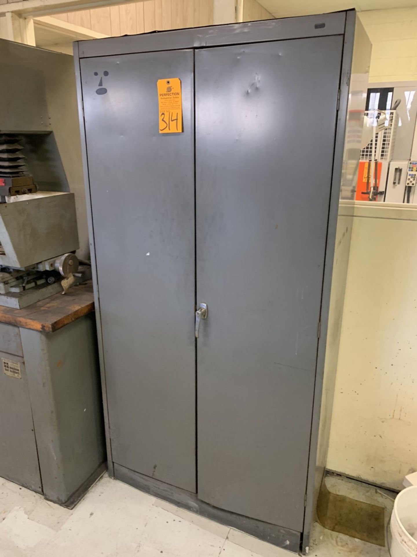 Shop Cabinet w/ Assorted Carbon (Located at: Goudie Tool & Engineering )