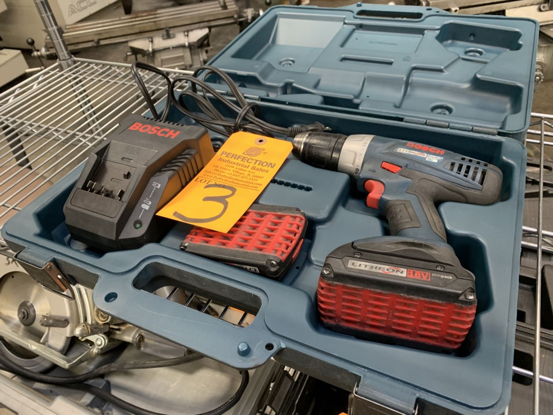 Bosch 18V Litheon Compact Touch Cordless Drill w/ Spare Battery and Charger (Located at: R & D