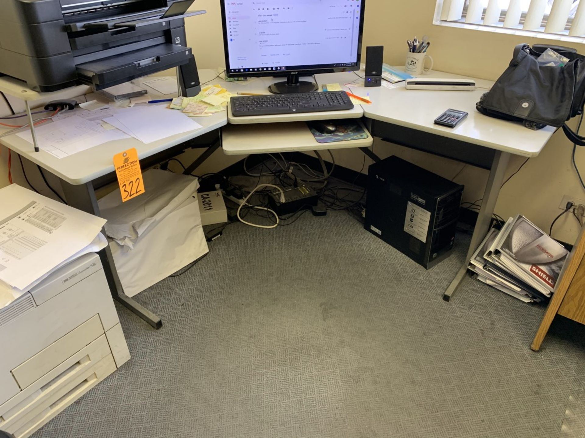 Corner Desk (Located at: Goudie Tool & Engineering )