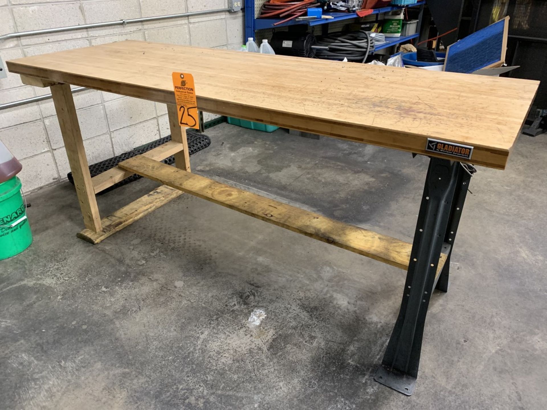 25" x 72" Wood Top Work Bench (Located at: R & D Components)