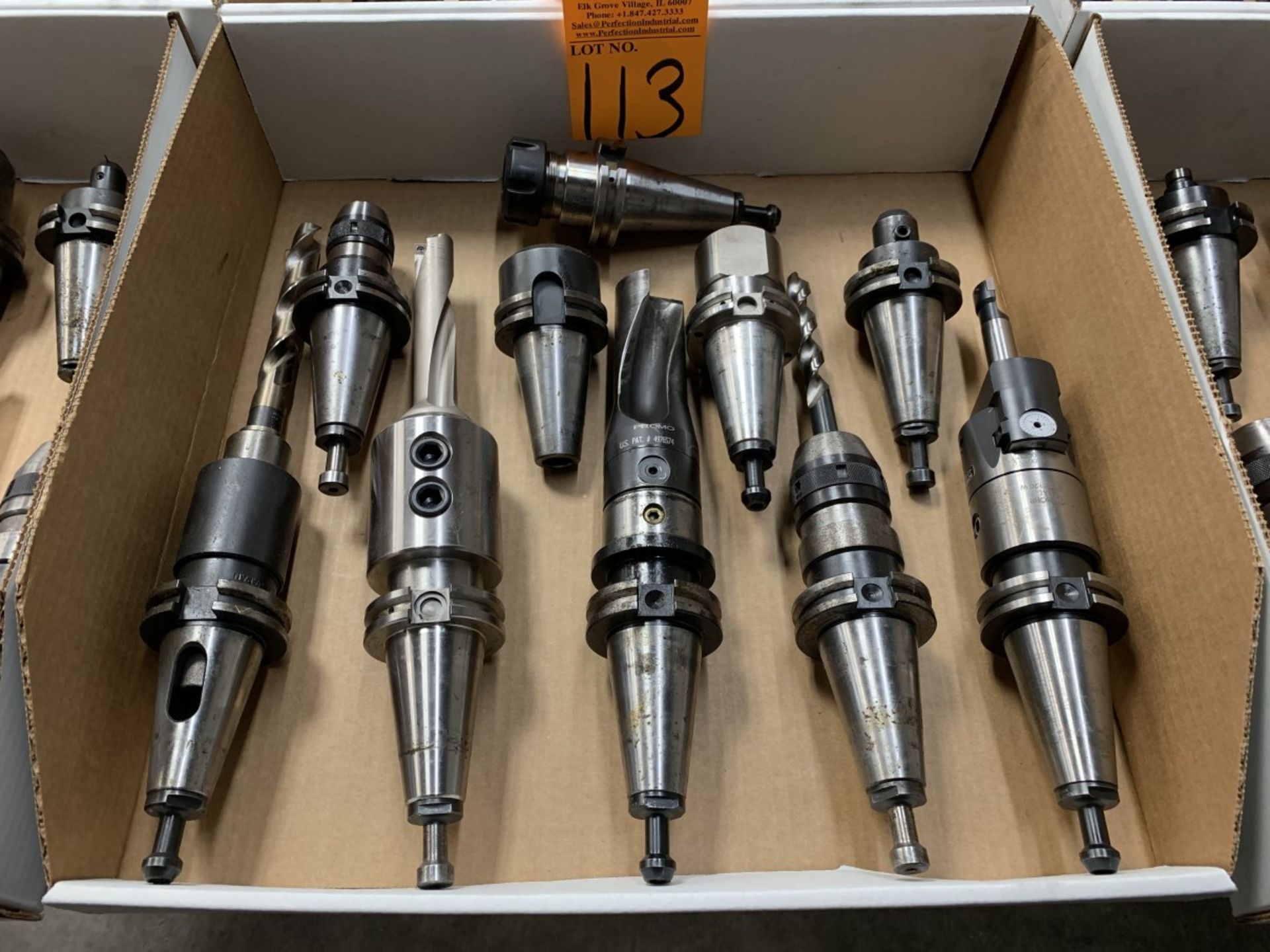 Lot of (10) CAT 40 Tool Holders (Located at: R & D Components)