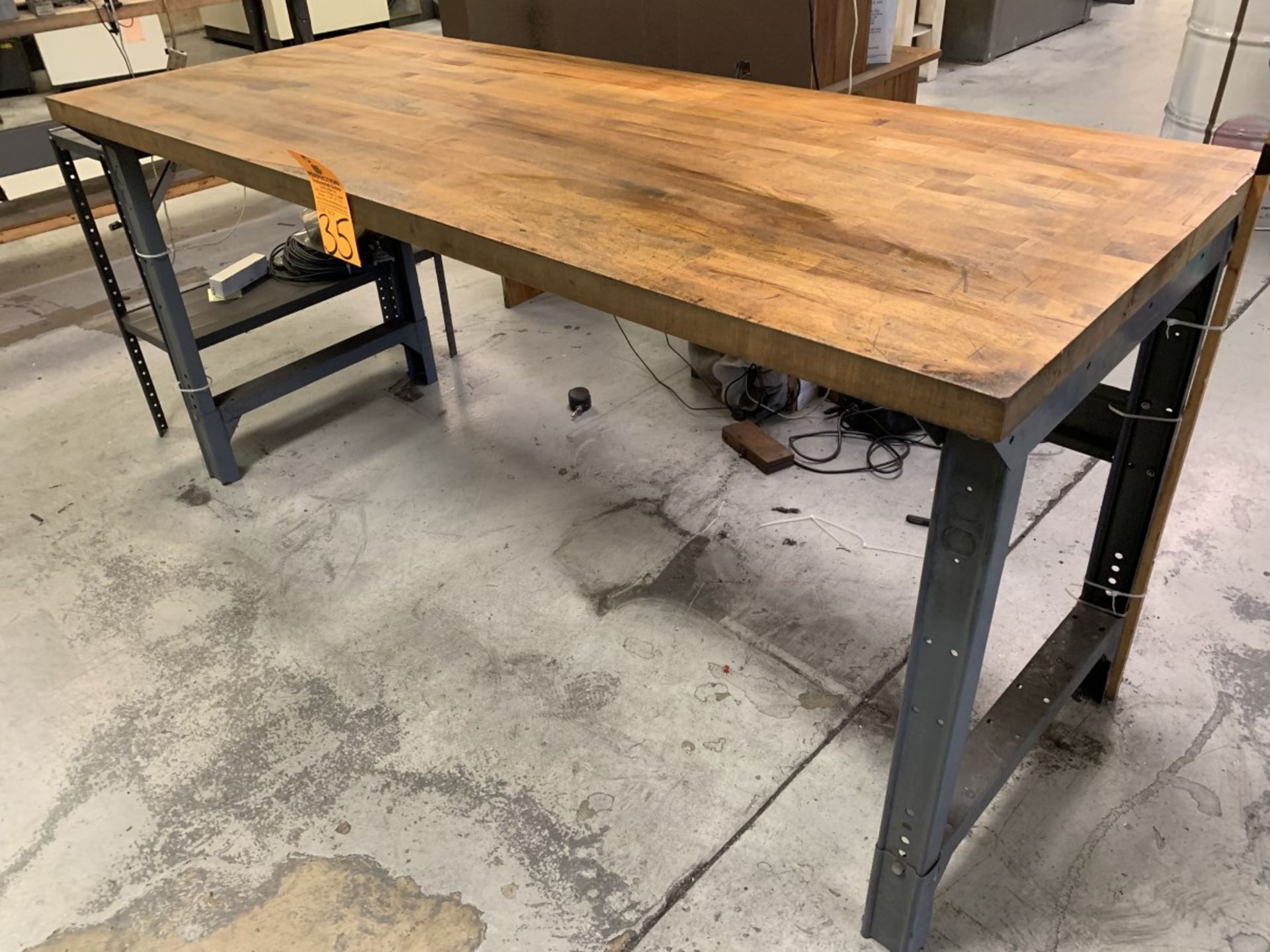 30" x 72" Wood top Work Bench (Located at: Goudie Tool & Engineering )