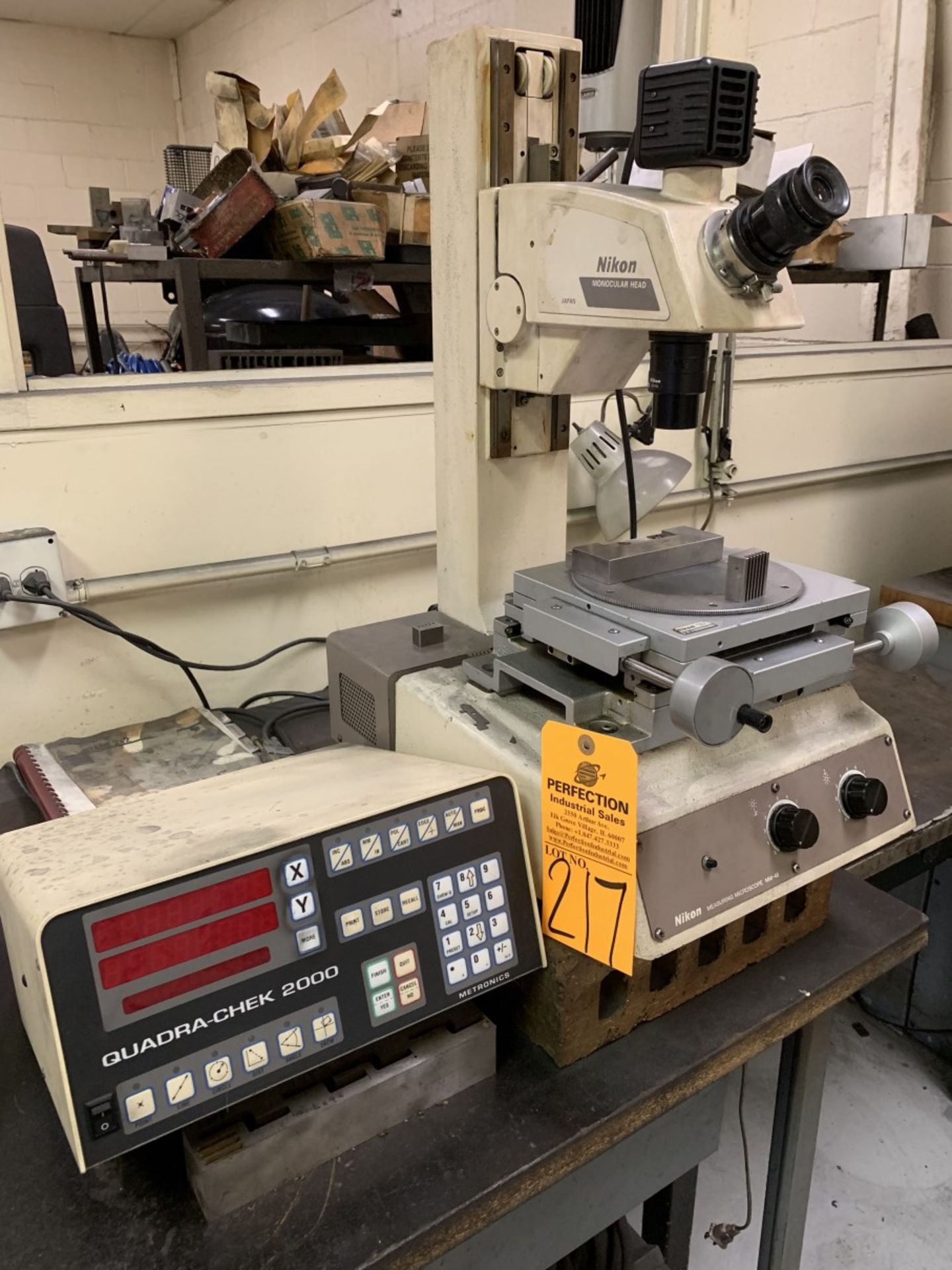 NIKON Measuring Microscope MM-40, s/n na, w/ Quadra-Chek 2000 (Located at: Goudie Tool & Engineering