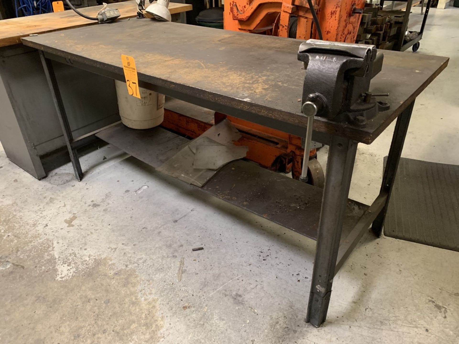 30" x 72" Work Bench w/ 6" Bench Vise (Located at: Goudie Tool & Engineering )