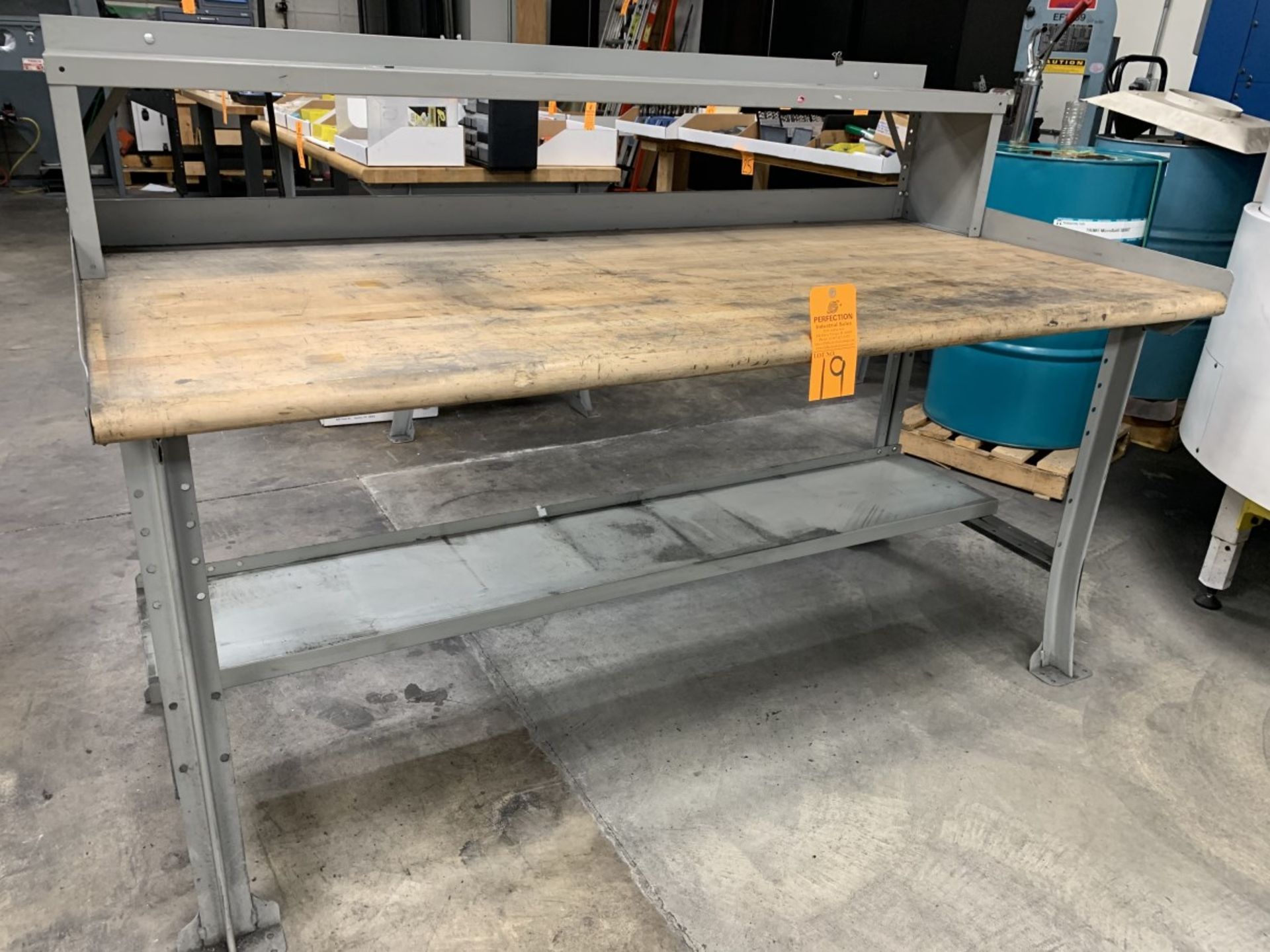 34" x 72" Wood Top Work Bench (Located at: R & D Components)