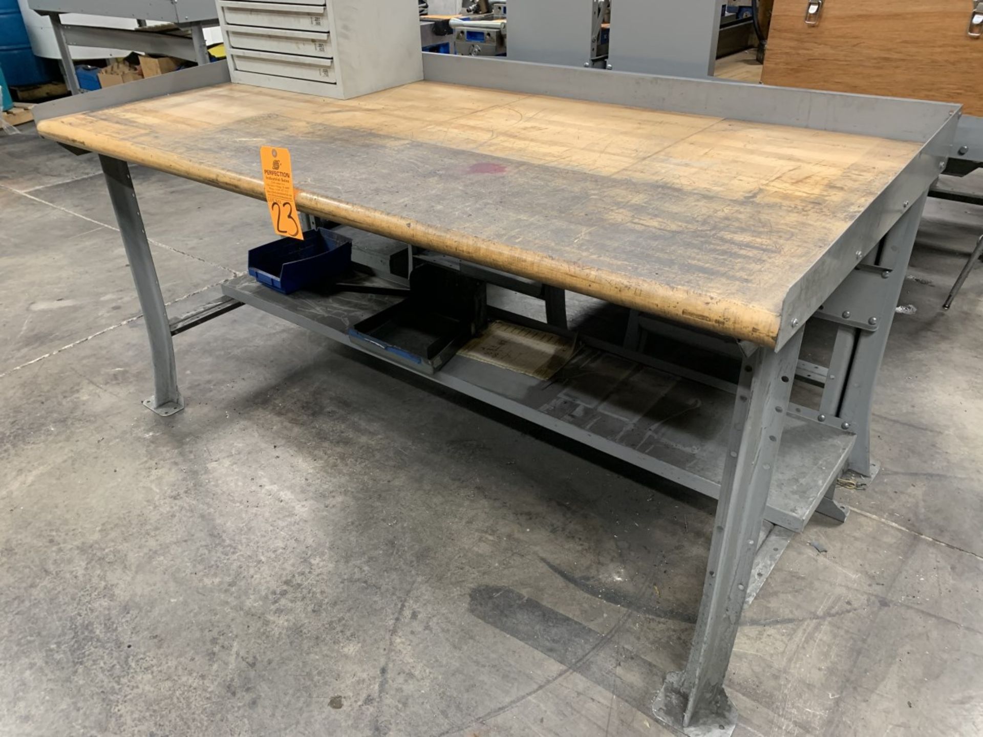 34" x 72" Wood Top Work Bench (Located at: R & D Components)