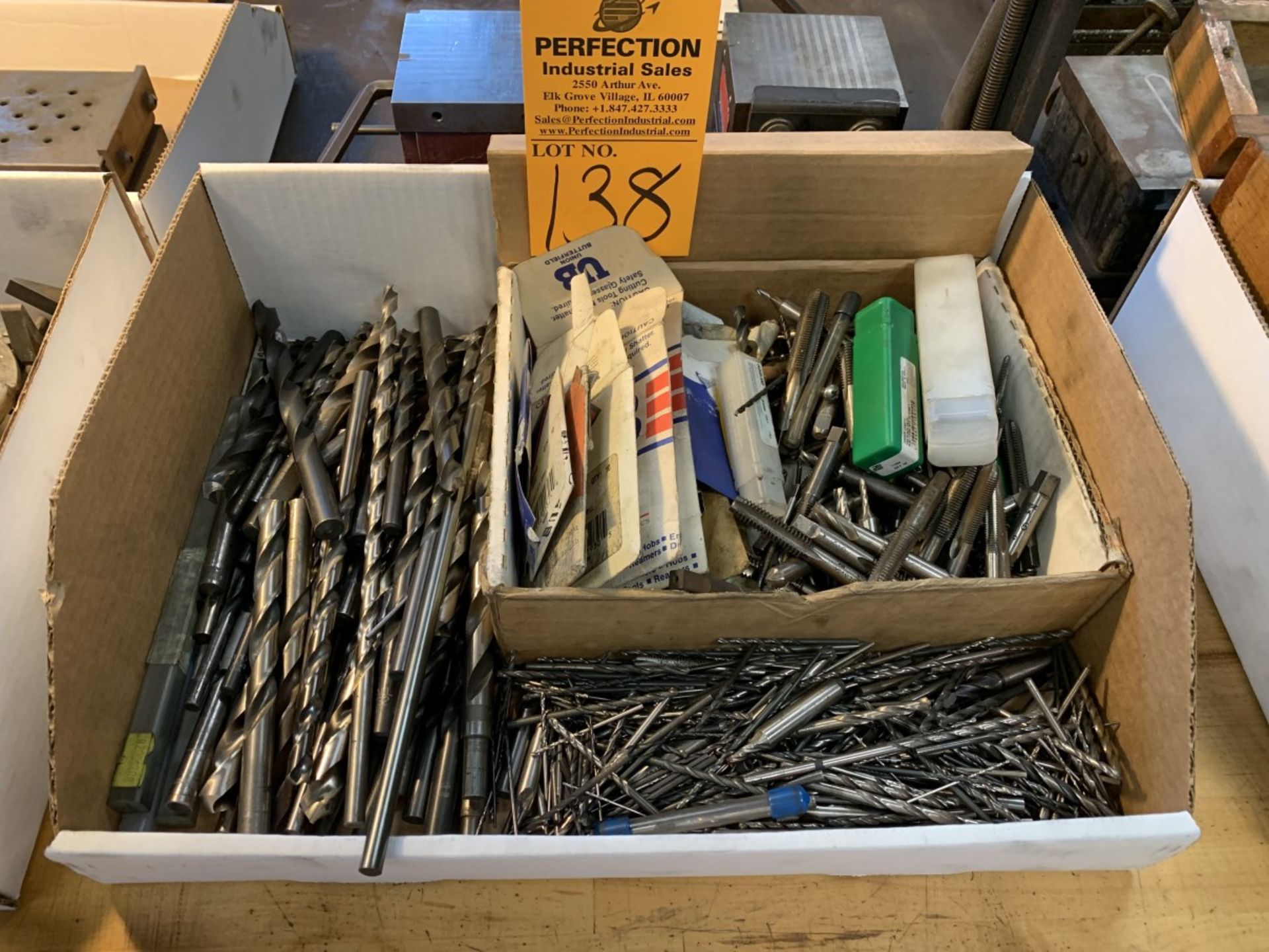 Lot of Assorted Drills and Taps (Located at: Goudie Tool & Engineering )