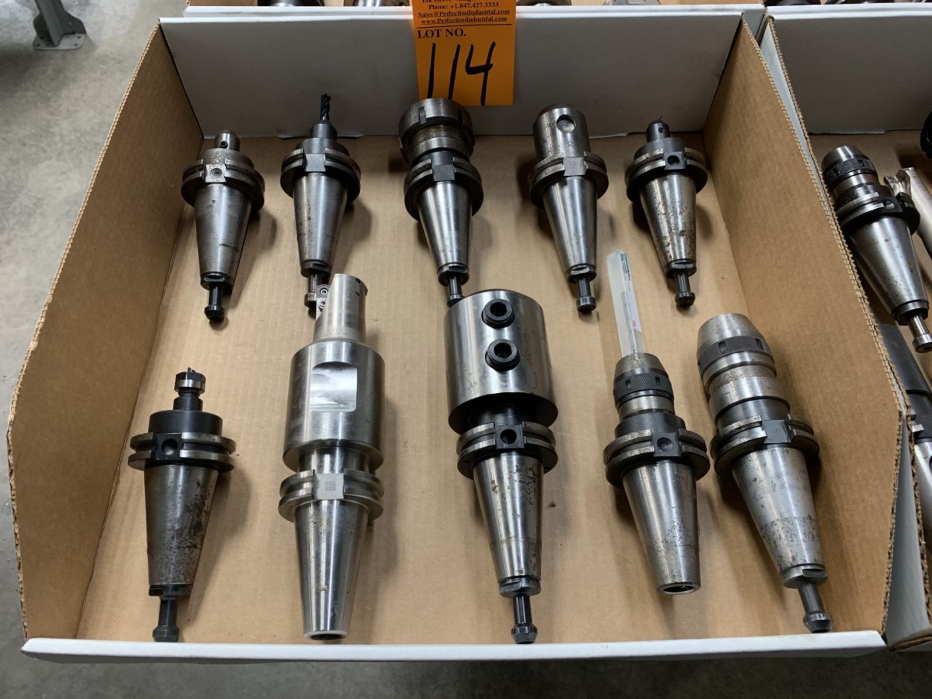 Lot of (10) CAT 40 Tool Holders (Located at: R & D Components)