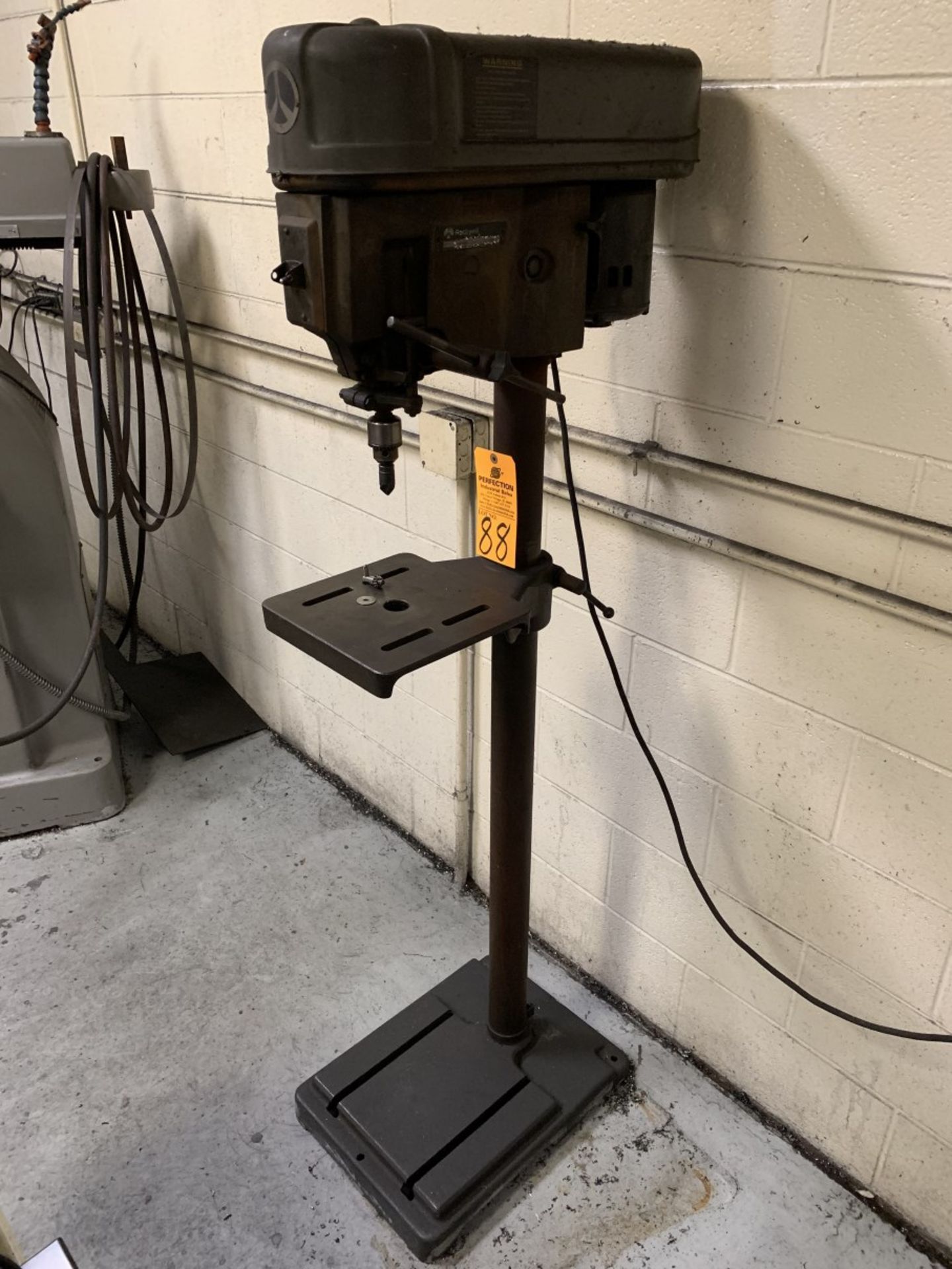 ROCKWELL 14” Drill Press, s/n na, 10” x 10.5” Table, 7” Throat, ½ HP (Located at: Goudie Tool &