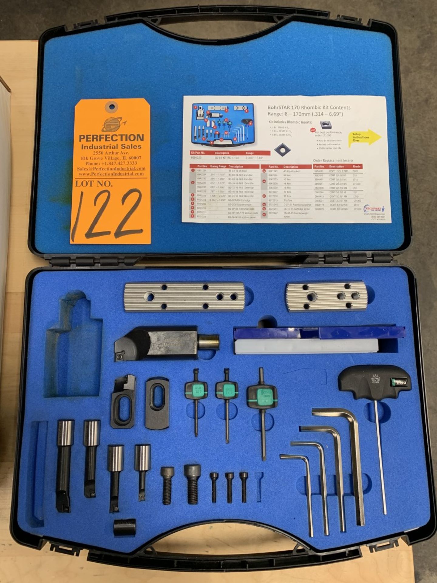 BohrSTAR 170 Rhombic Tooling Kit (Located at: R & D Components)