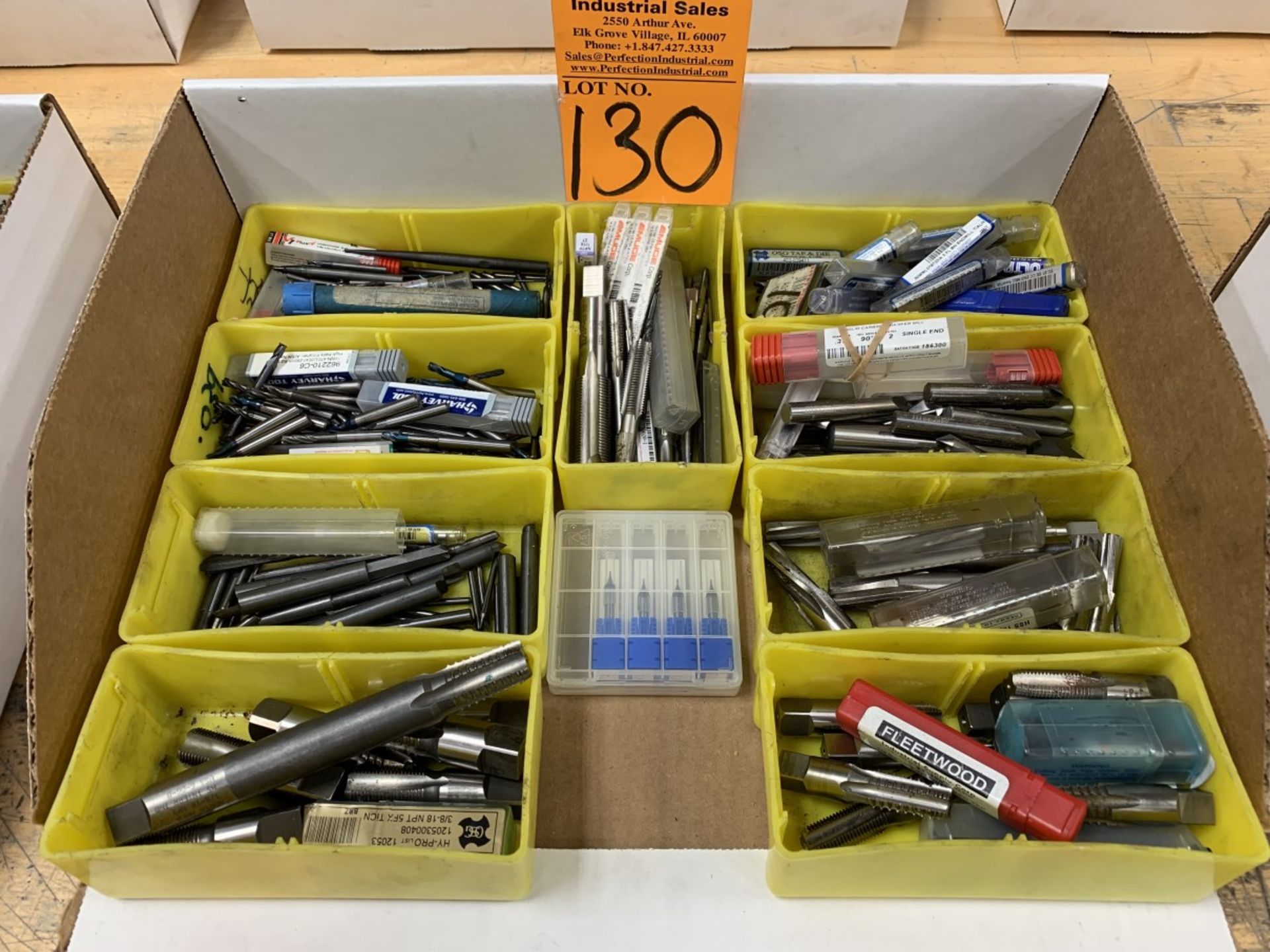 Lot of Assorted Taps and Spiral Taps (Located at: R & D Components)