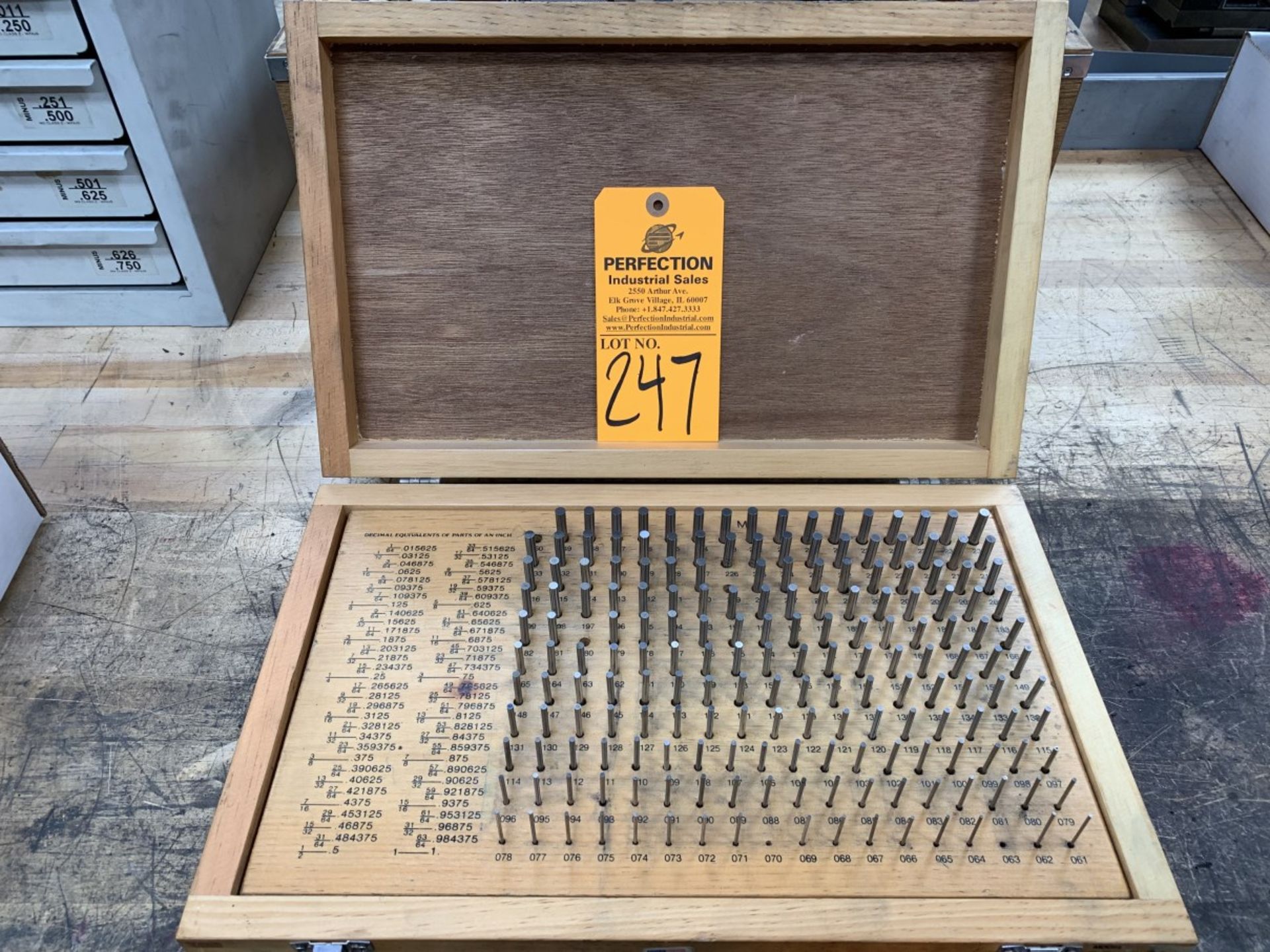 Meyer M-1 Minus Pin Gage Set from .061-250 (some missing) (Located at: R & D Components)