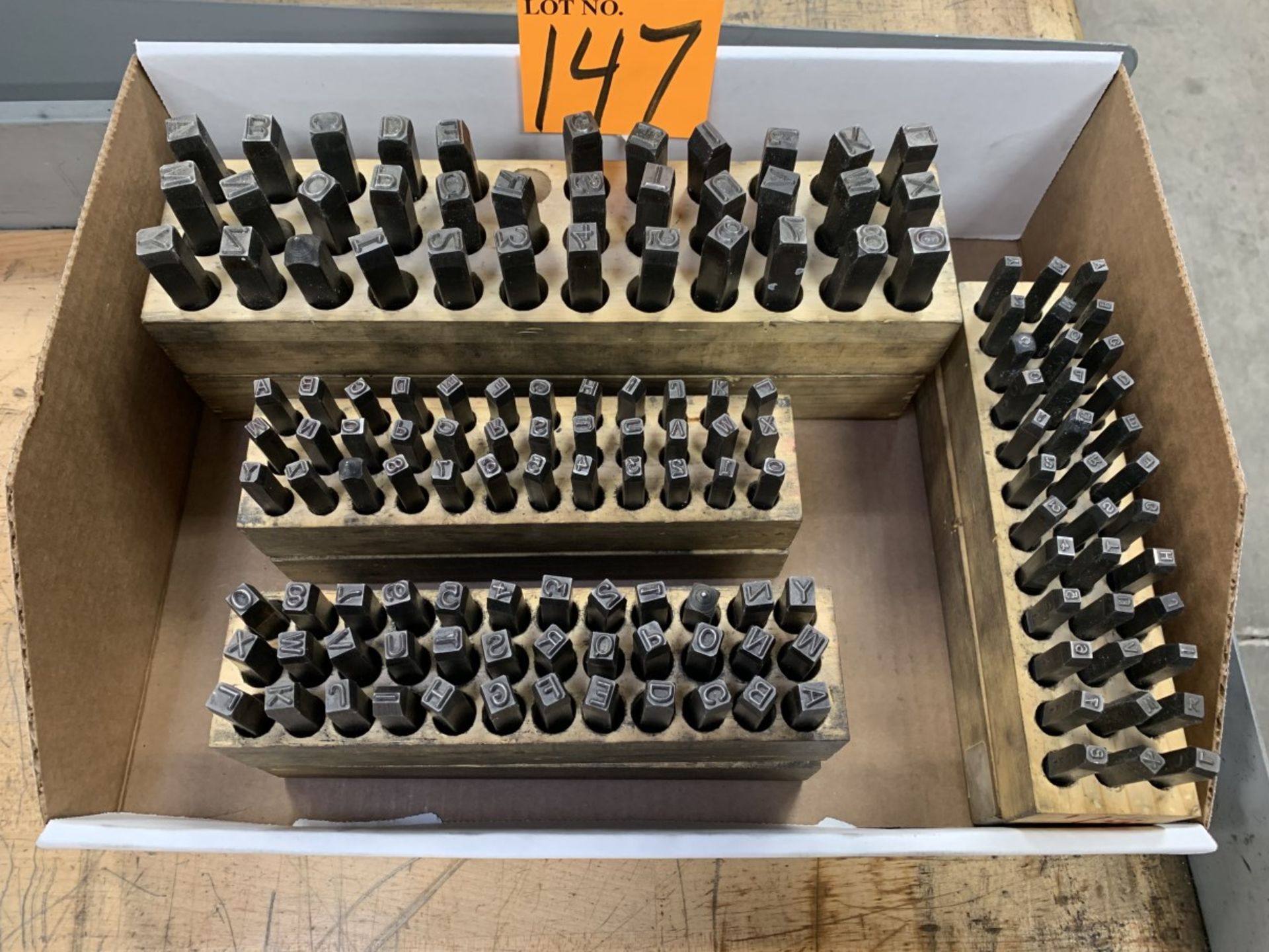 Lot of Assorted Alpha-Numeric Stamps (Located at: R & D Components)