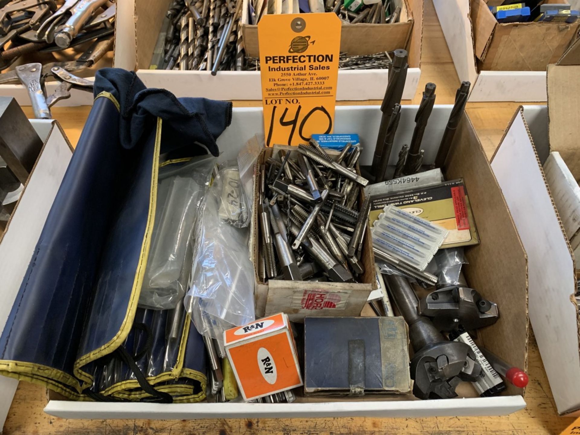 Lot of Assorted Reamers and Taps (Located at: Goudie Tool & Engineering )