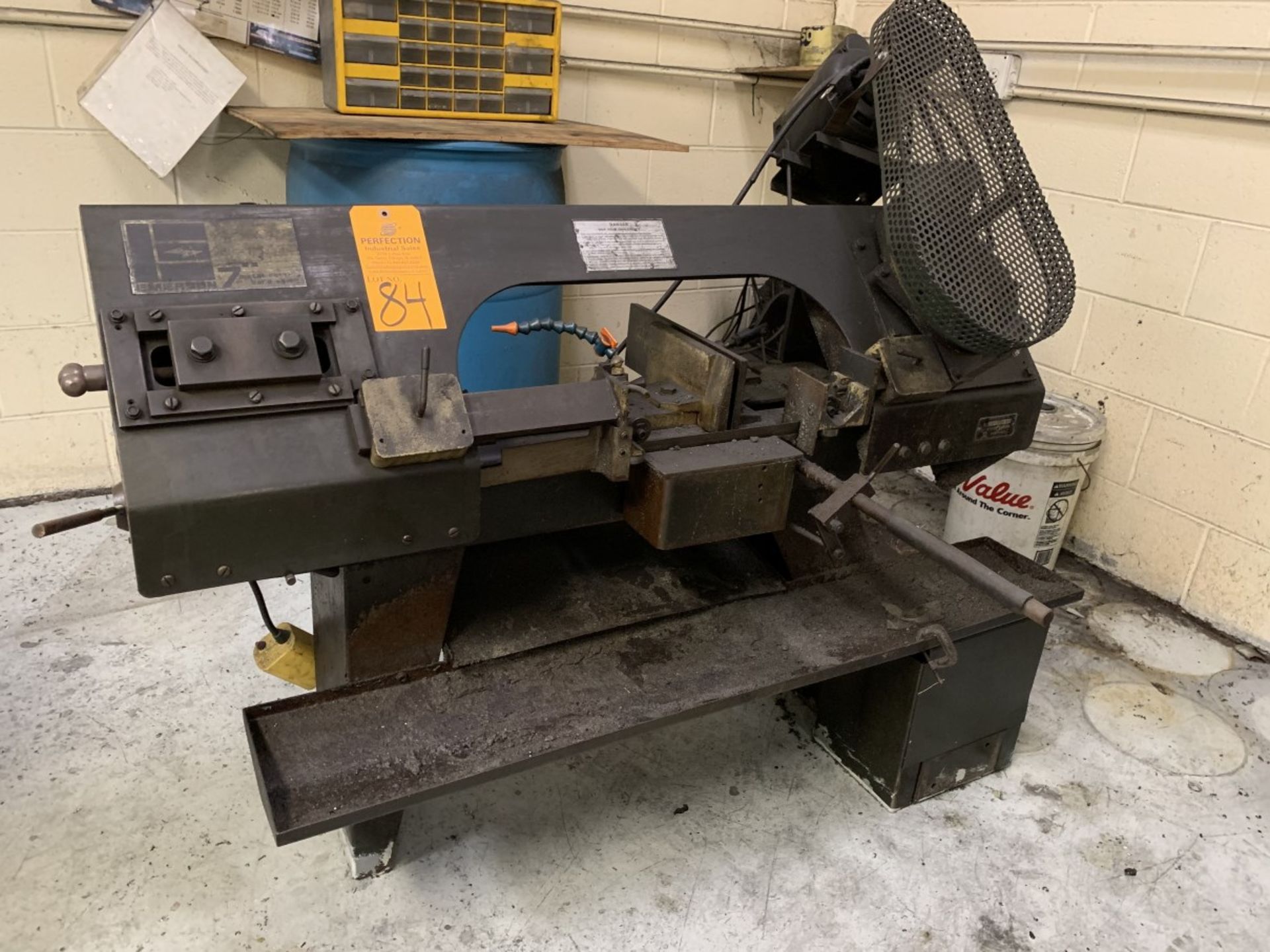 EMERSON LR1601Z 7” Horizontal Bandsaw, s/n 10701U (Located at: Goudie Tool & Engineering )