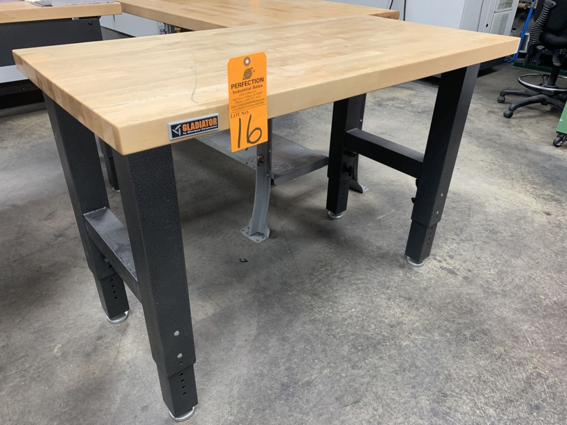 Gladiator 48" x 25" Wood Top Work Bench (Located at: R & D Components)