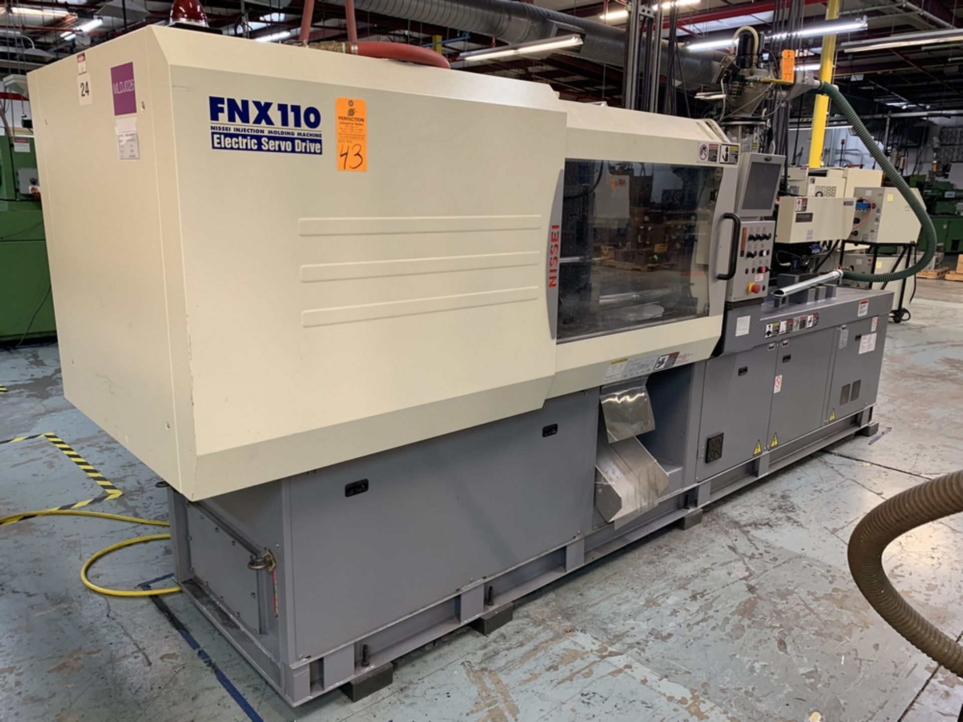 2012 NISSEI FNX110-12A Servo Electric Injection Molding Machine, s/n S11111087K1, 123 Ton, 7.7 Oz