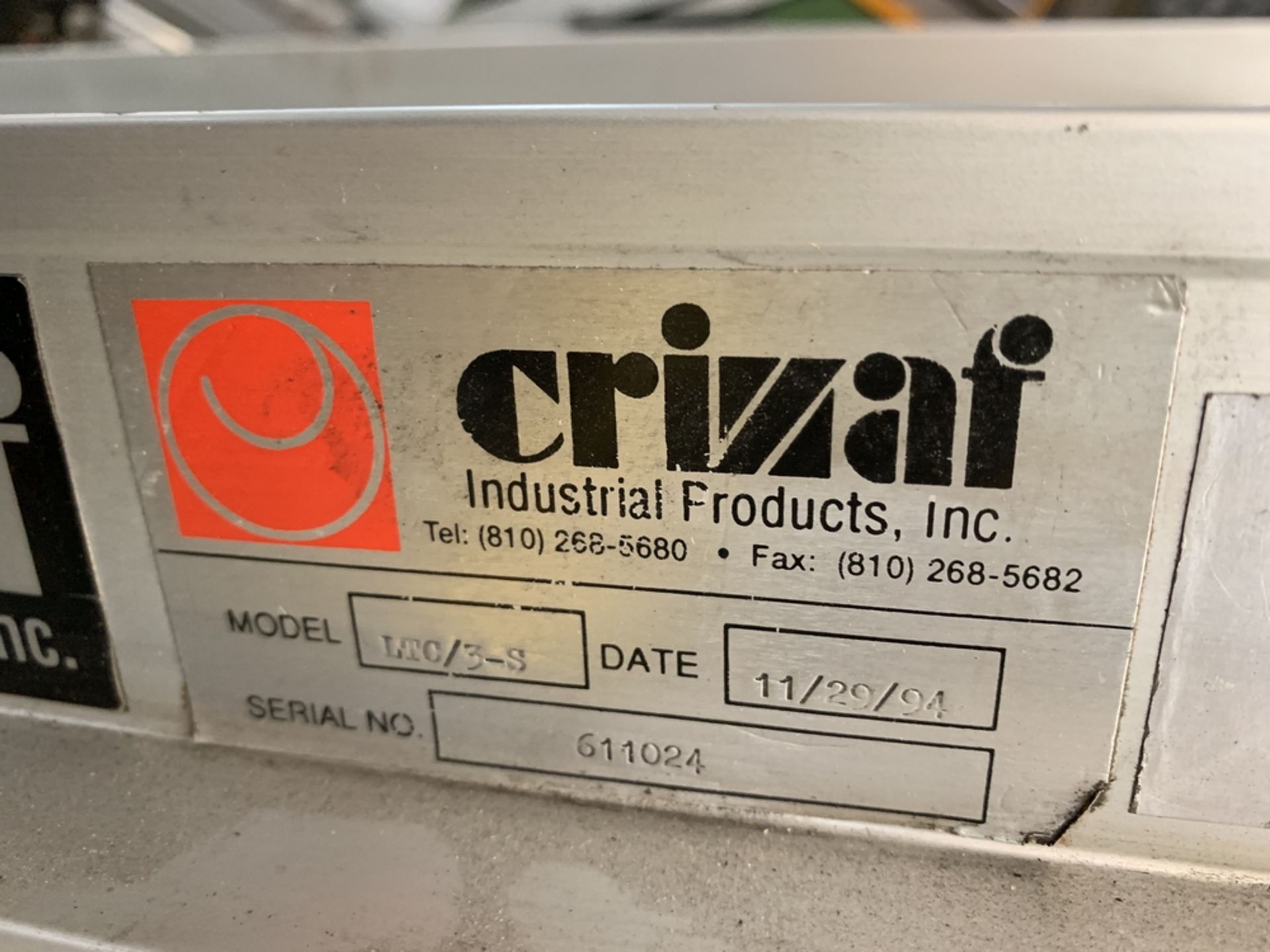 CRIZAF LTC/3-S Belt Conveyor, s/n 611024 BLDG #1 - Image 2 of 2