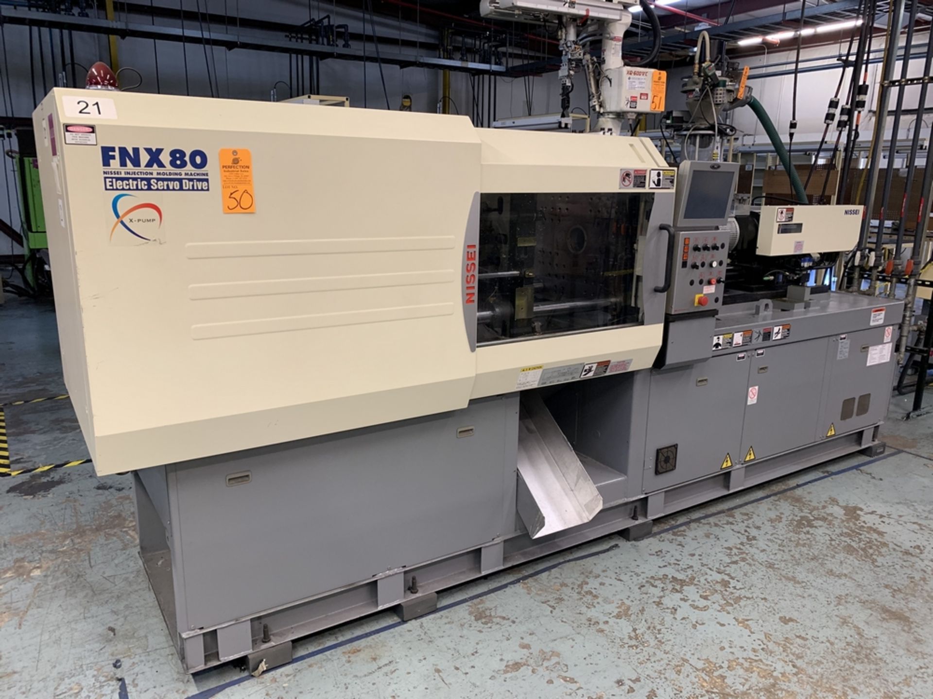 2012 NISSEI FNX80-9A Servo Electric Injection Molding Machine, s/n S10811061K1, 89 Ton, 4.2 Oz Shot,