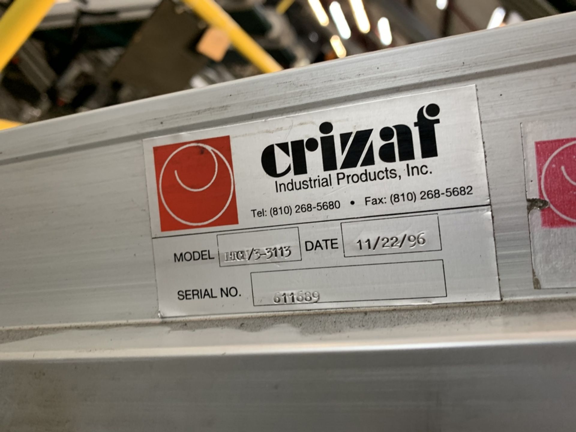 CRIZAF LTCM/3-3113 Belt Conveyor, s/n 611689 BLDG #1 - Image 2 of 2