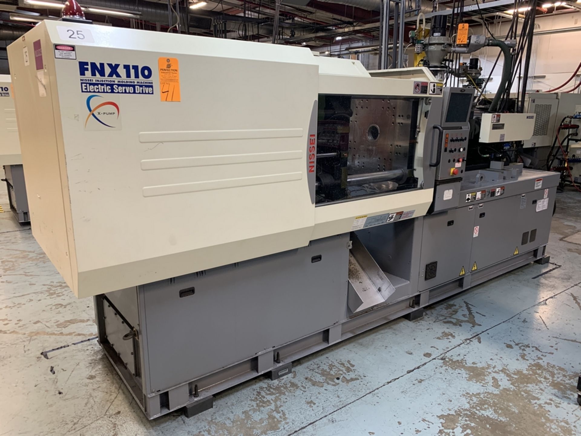 2012 NISSEI FNX110-12A Servo Electric Injection Molding Machine, s/n S11111088K1, 123 Ton, 7.7 Oz