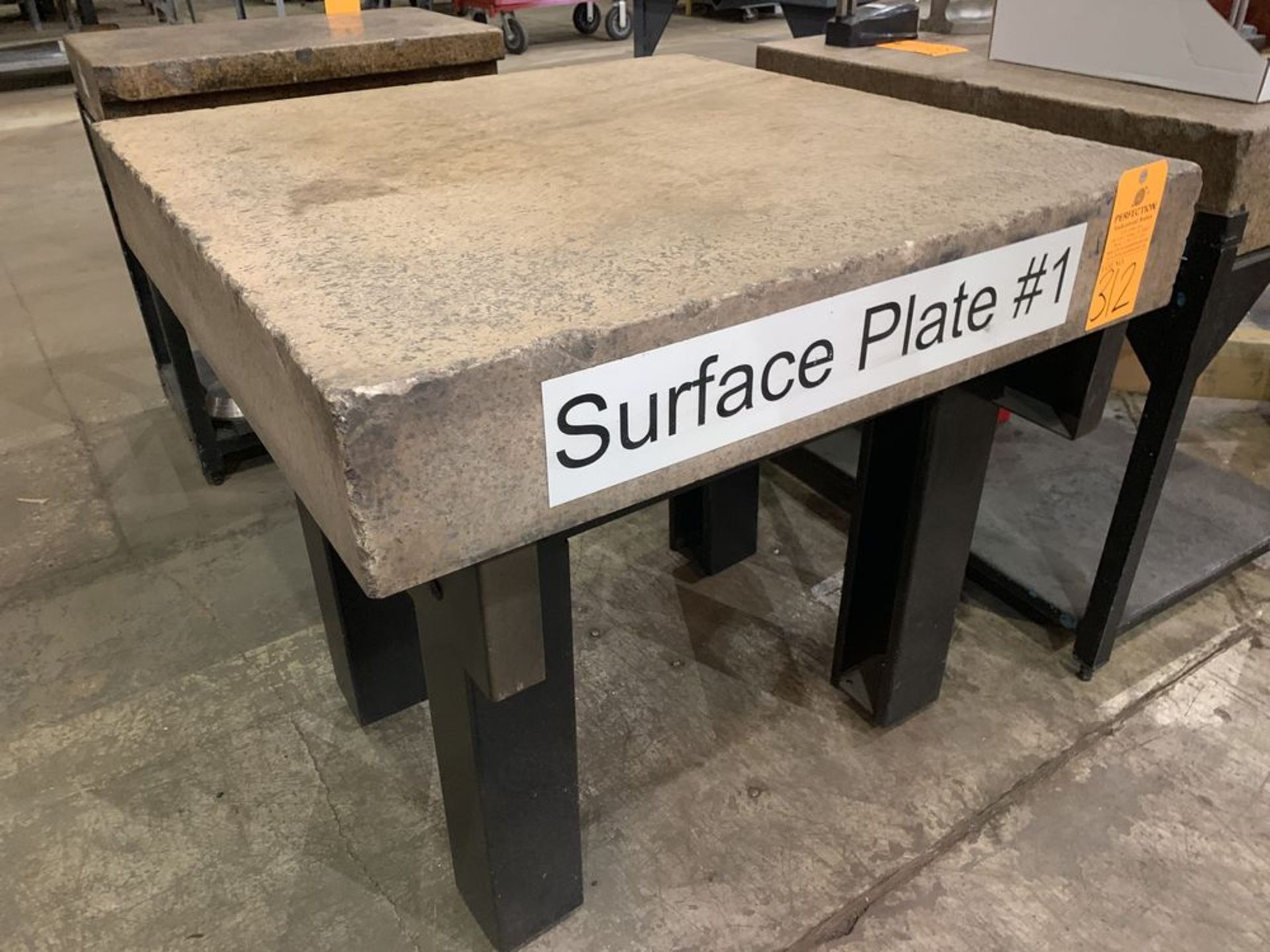 36" x 36" x 6" Granite Surface Plate on Steel Base