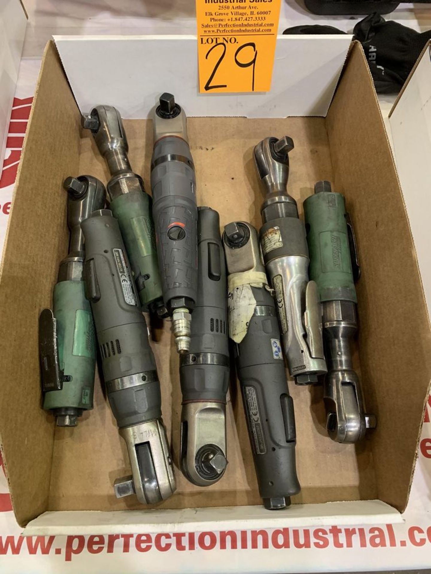 Lot of (8) Pneumatic Right Angle Impacts