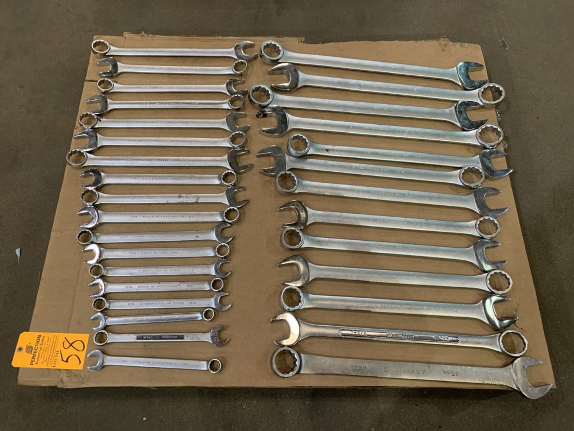 Pallet of Assorted Combination Wrenches from 7/8"-2"