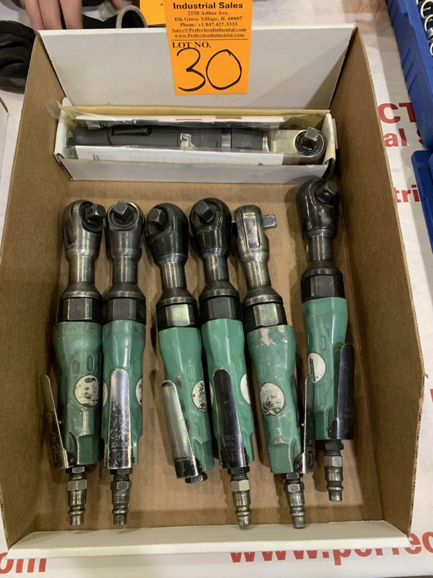 Lot of (7) Pneumatic Right Angle Impacts