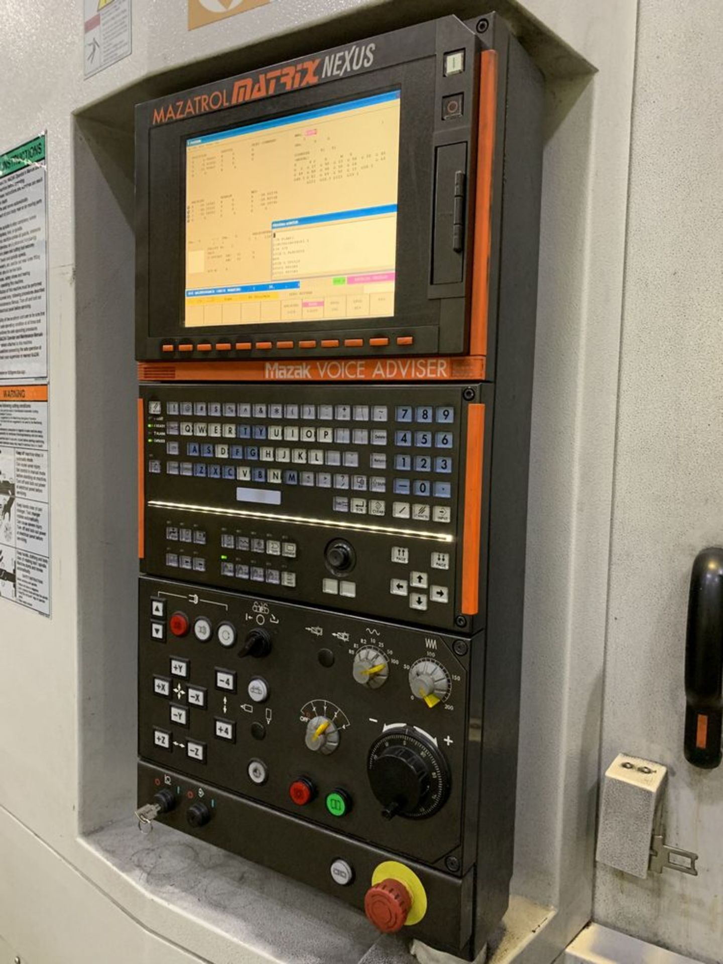 2010 MAZAK 8800 CNC Horizontal Machining Center, s/n 218382, Mazatrol Matrix Nexus CNC Control - Image 10 of 17