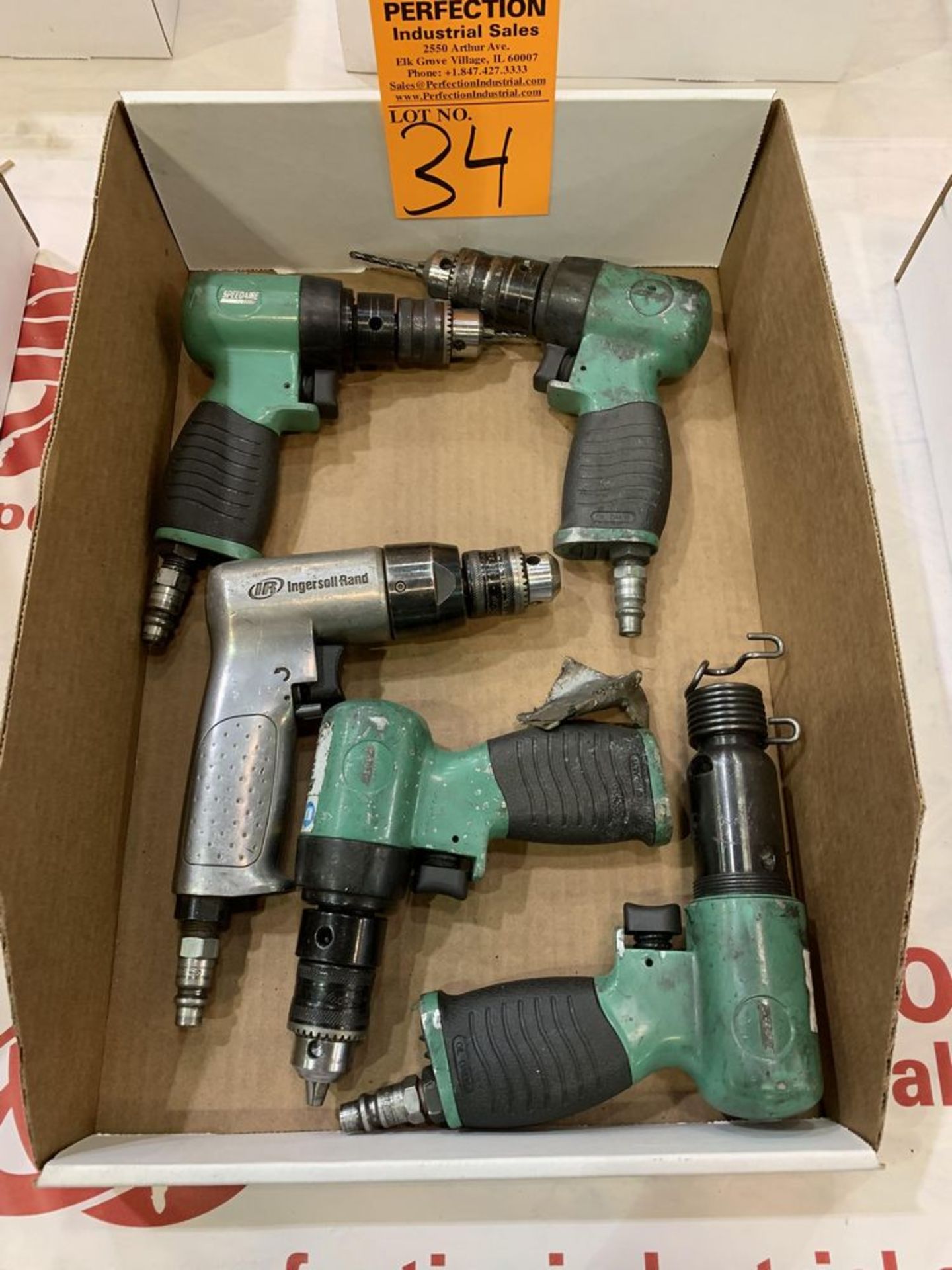 Lot of (5) Pneumatic Drills